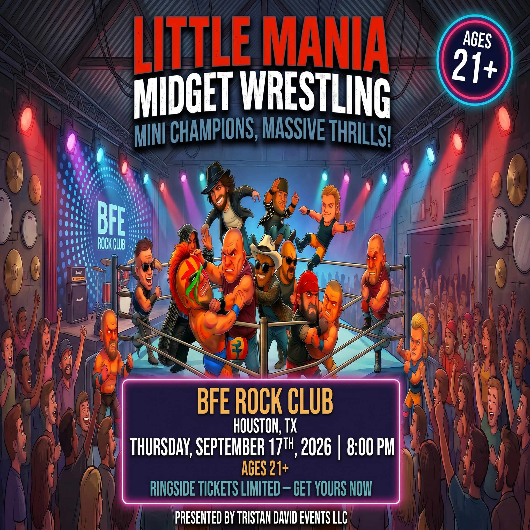 Little Mania: Thursday, September 17th, 2026, at 8:00 PM at BFE Rock Club in Houston, TX!
