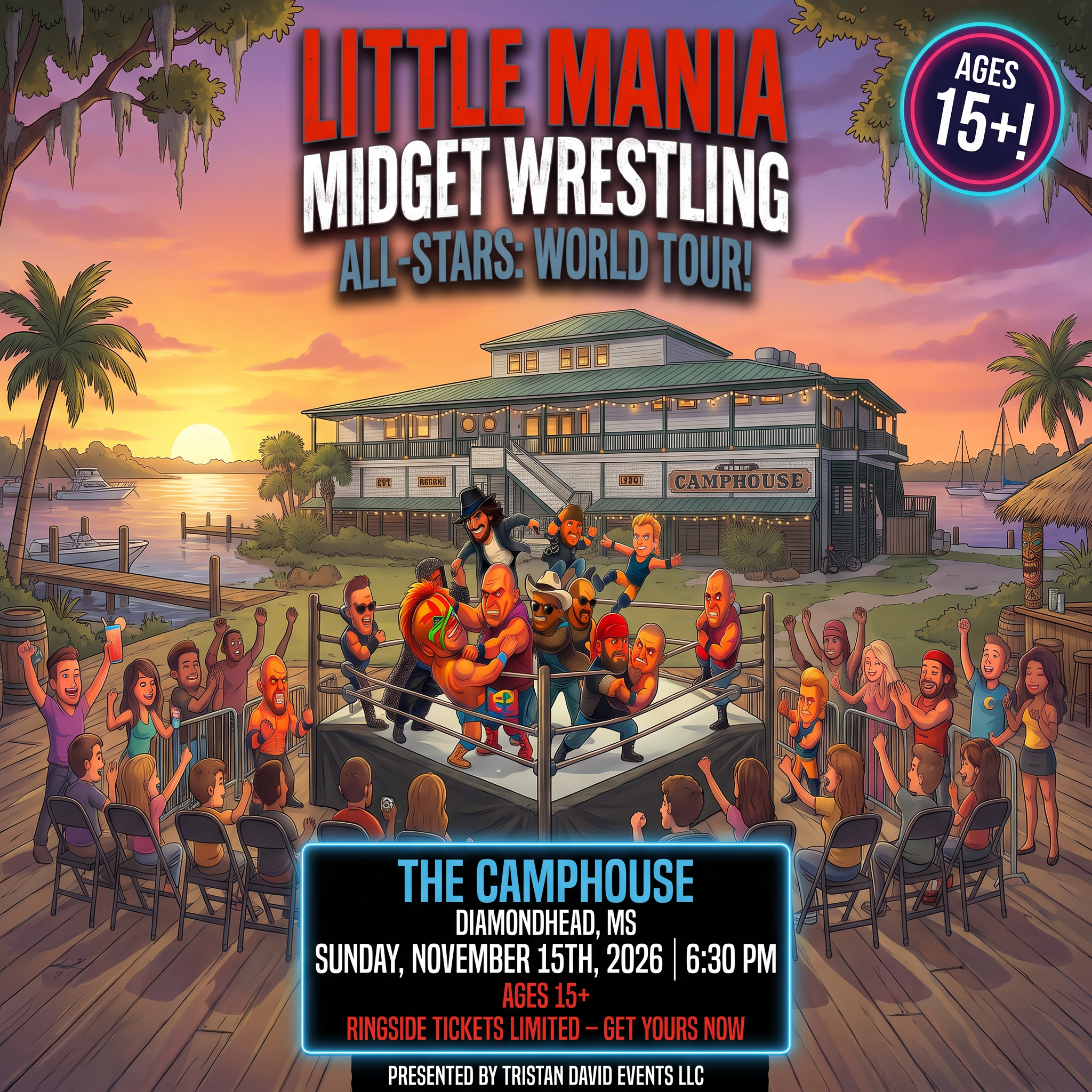 Little Mania: Sunday, November 15th, 2026, at 6:30 PM at The Camphouse in Diamondhead, MS!