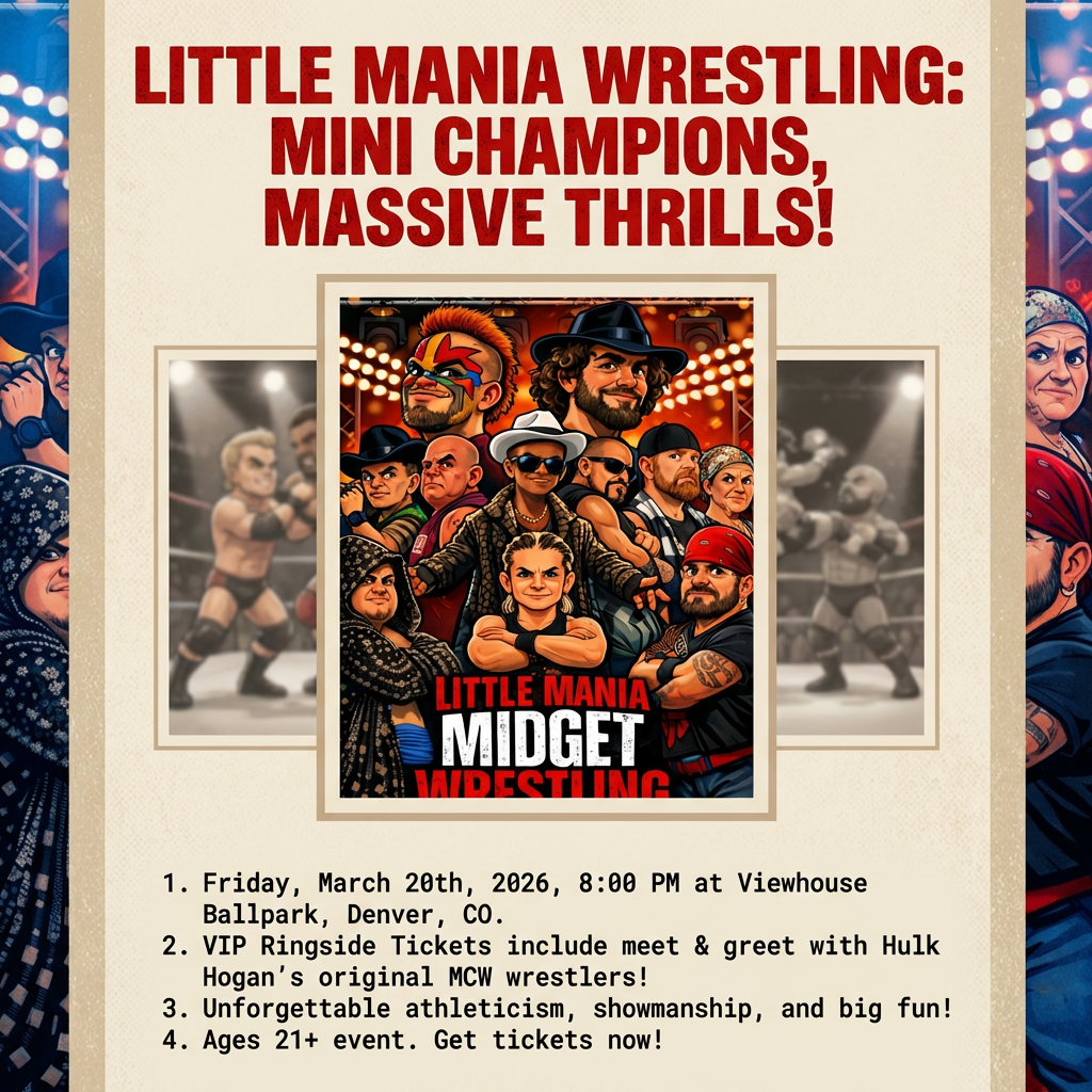 Little Mania: Friday, March 20th, 2026, at 8:00 PM at Viewhouse Ballpark in Denver, CO!