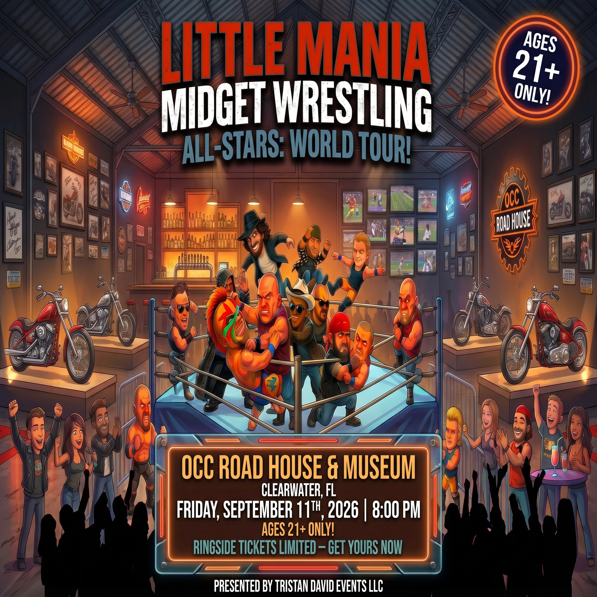 Little Mania: Friday, September 11th, 2026, at 8:00 PM at OCC Road House & Museum in Clearwater, FL!