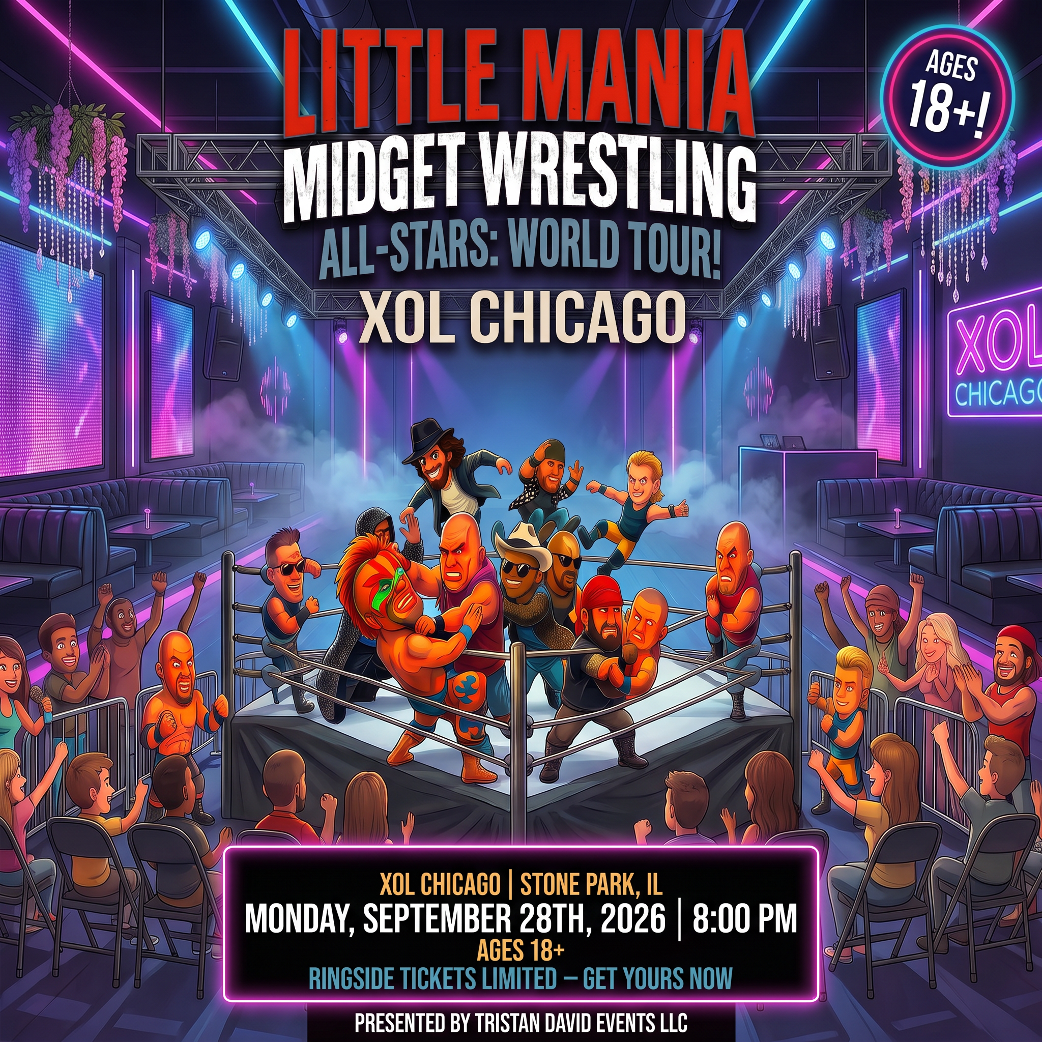 Little Mania: Monday, September 28th, 2026, at 8:00 PM at XOL Chicago in Stone Park, IL!