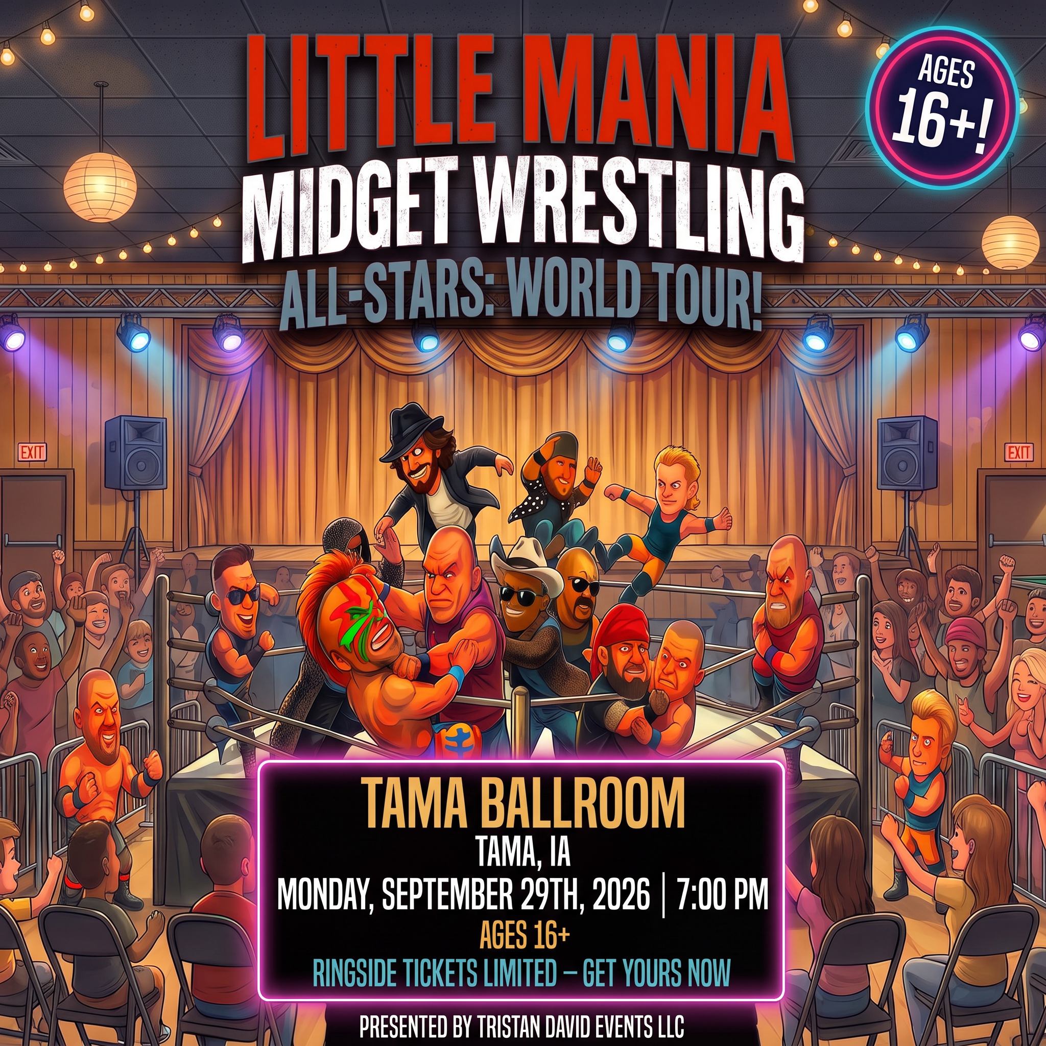 Little Mania: Tuesday, September 29th, 2026, at 7:00 PM at Tama Ballroom in Tama, IA!