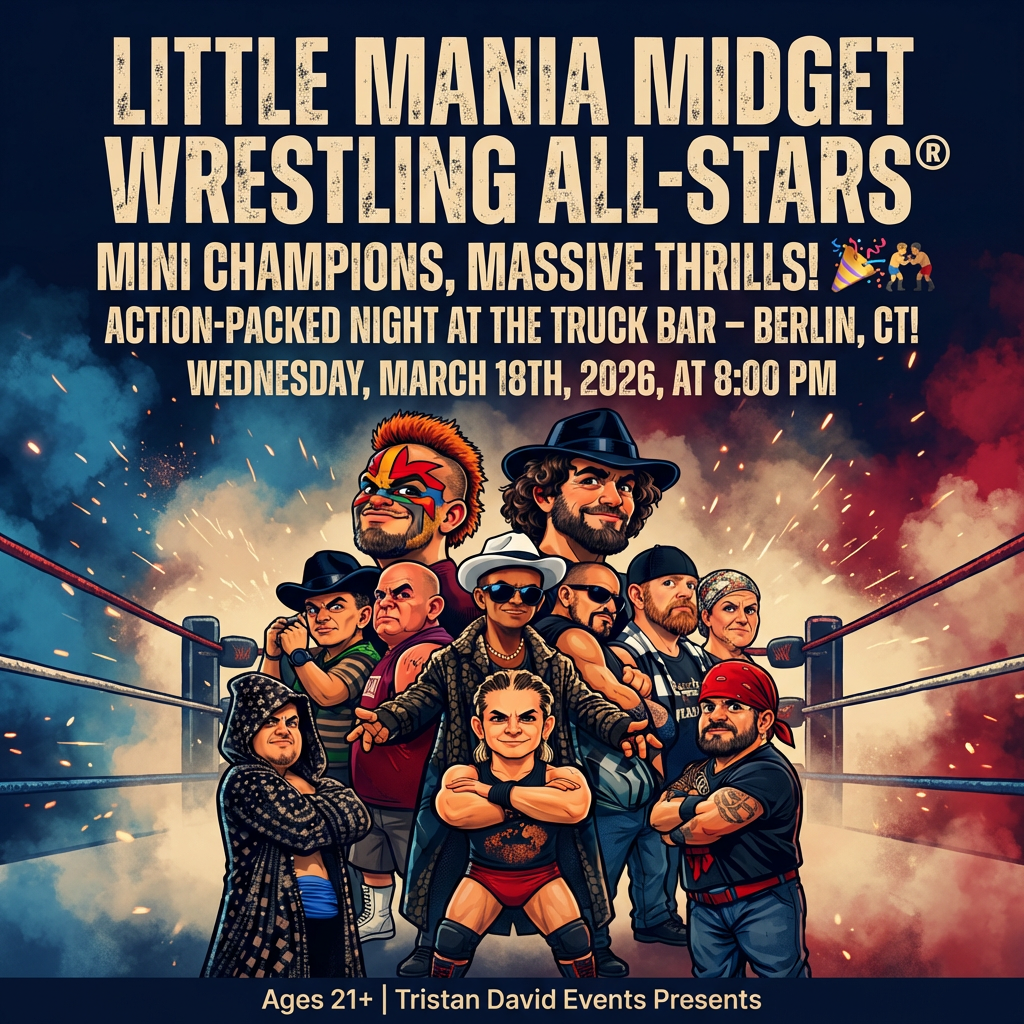 Little Mania: Wednesday, March 18th, 2026, at 8:00 PM at The Truck Bar in Berlin, CT!