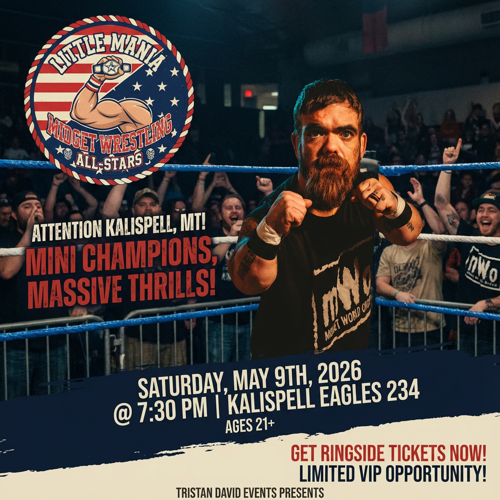 Little Mania: Saturday, May 9th, 2026, at 7:30 PM at Kalispell Eagles 234 in Kalispell, MT!