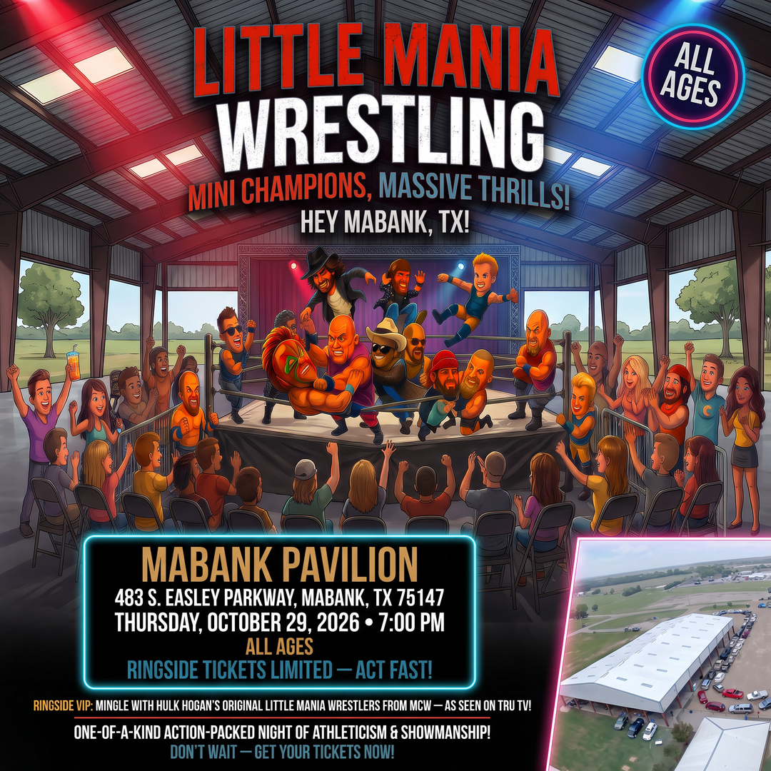 Little Mania: Thursday, October 29th, 2026, at 7:00 PM at Mabank Pavilion in Mabank, TX!