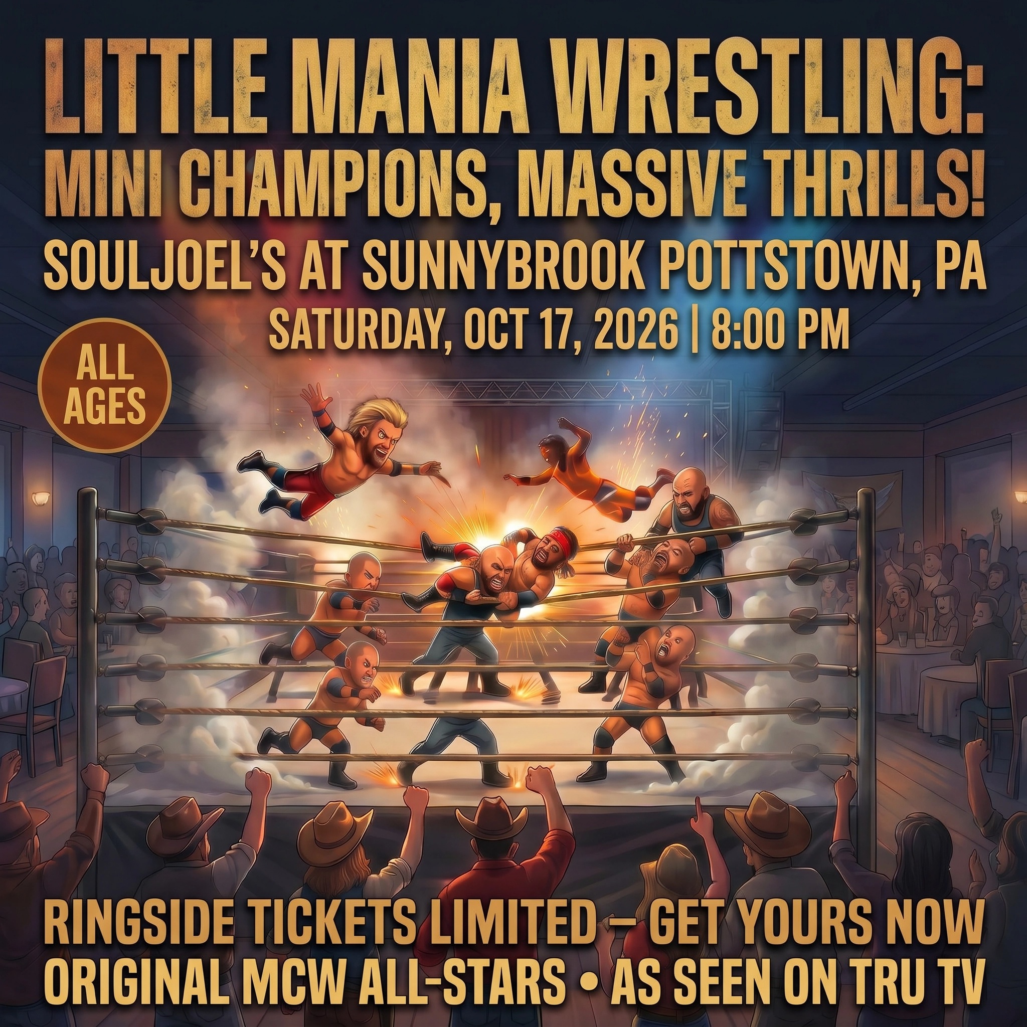 Little Mania: Saturday, October 17th, 2026, at 8:00 PM at SoulJoel's at SunnyBrook in Pottstown, PA!