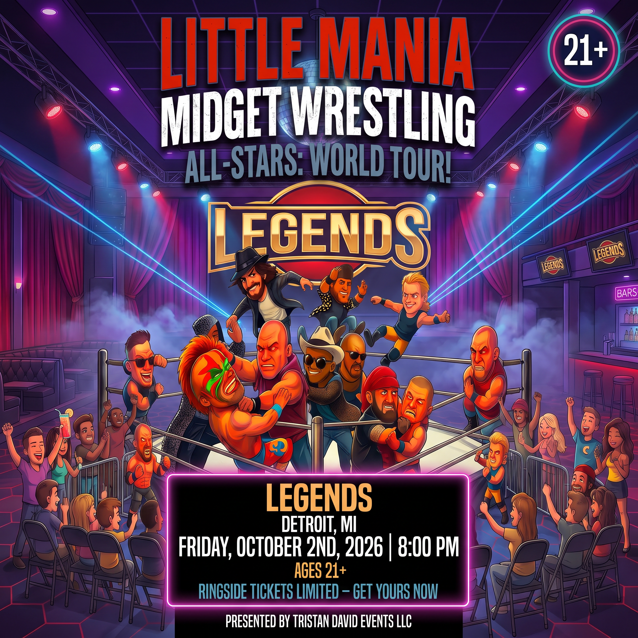 Little Mania: Friday, October 2nd, 2026, at 8:00 PM at Legends in Detroit, MI!