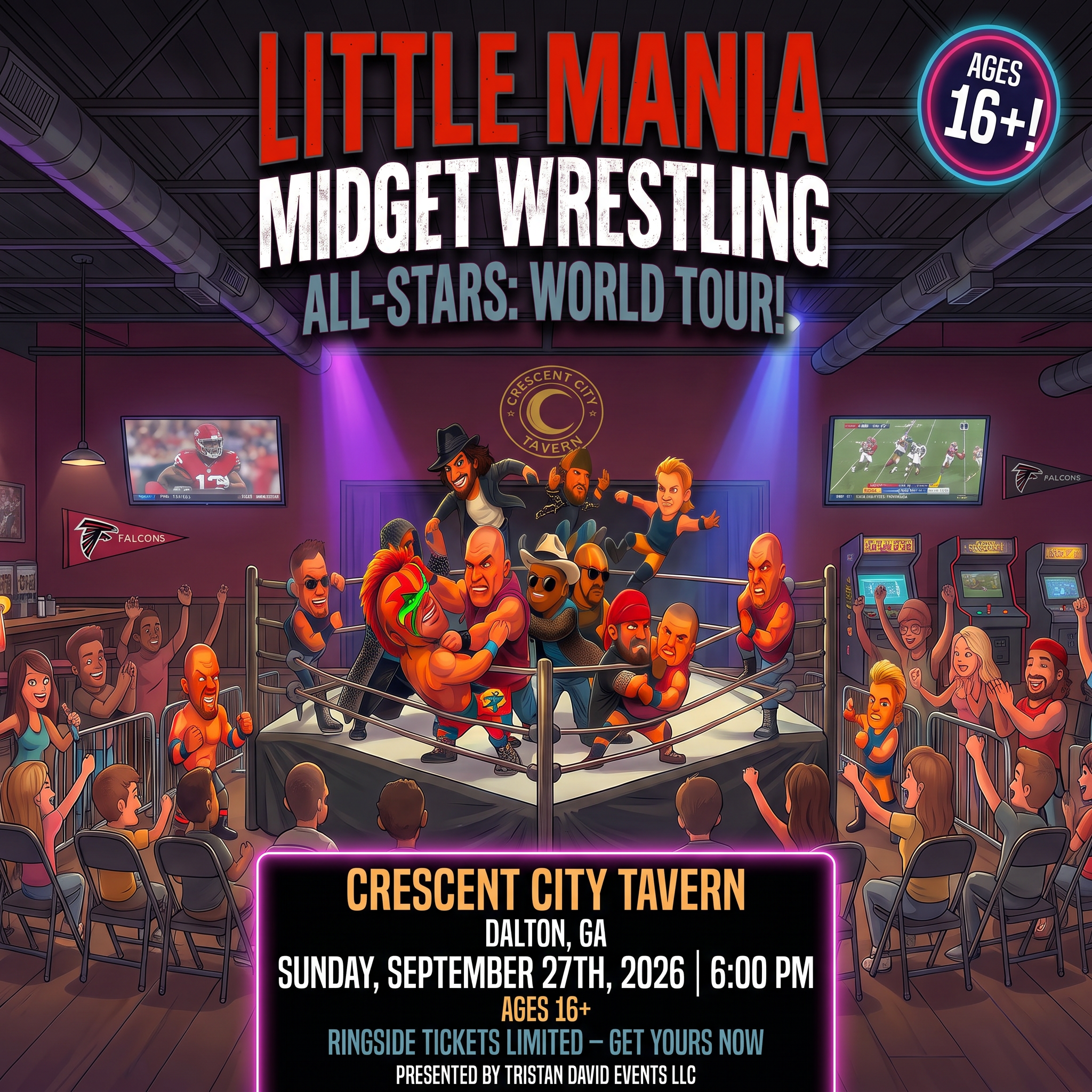 Little Mania: Sunday, September 27th, 2026, at 6:00 PM at Crescent City Tavern in Dalton, GA!
