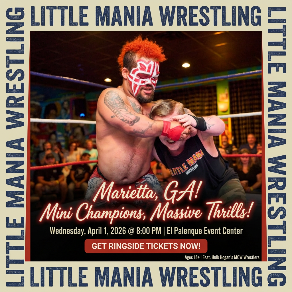 Little Mania: Wednesday, April 1st, 2026, at 8:00 PM at El Palenque Event Center in Marietta, GA!