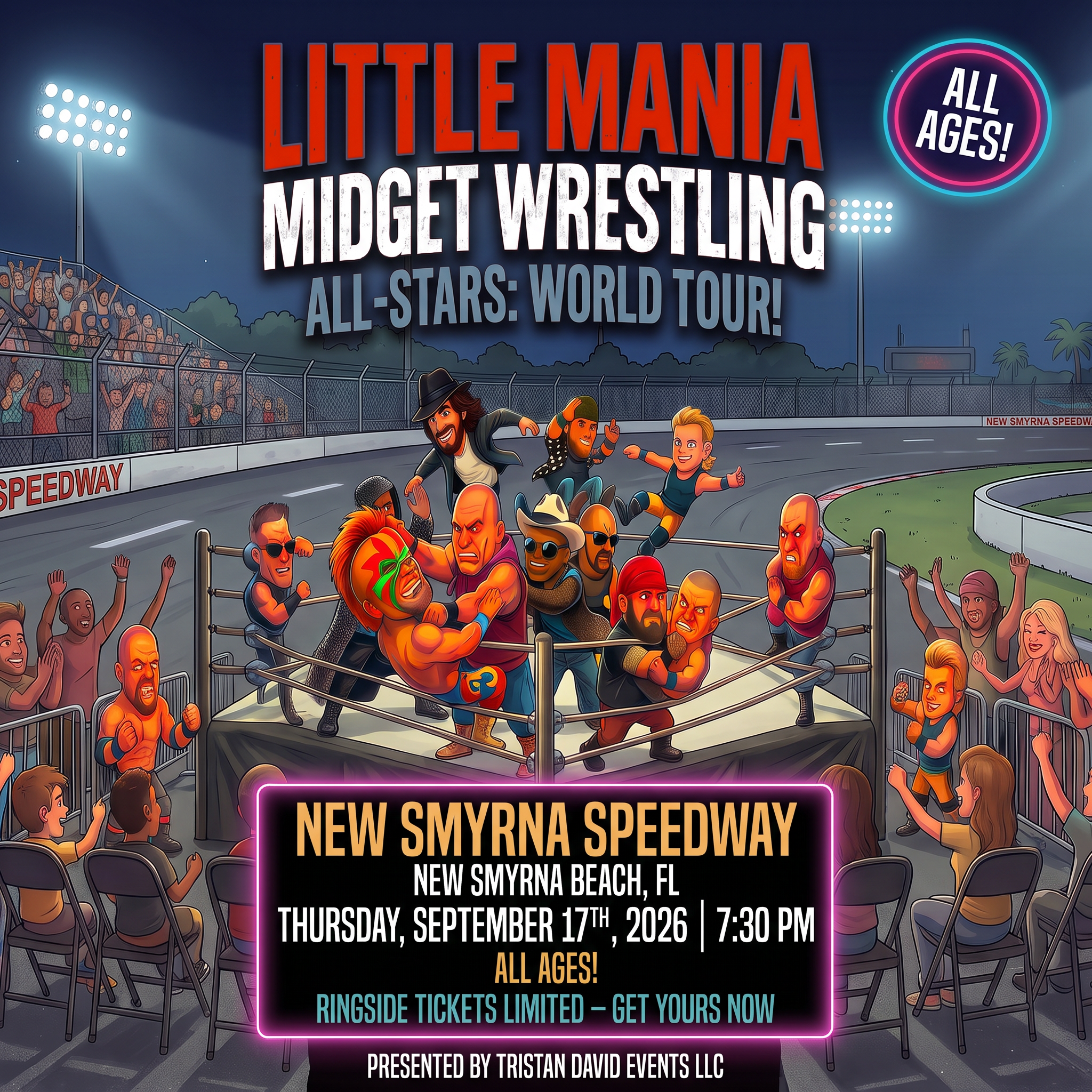 Little Mania: Thursday, September 17th, 2026, at 7:30 PM at New Smyrna Speedway in New Smyrna Beach, FL!