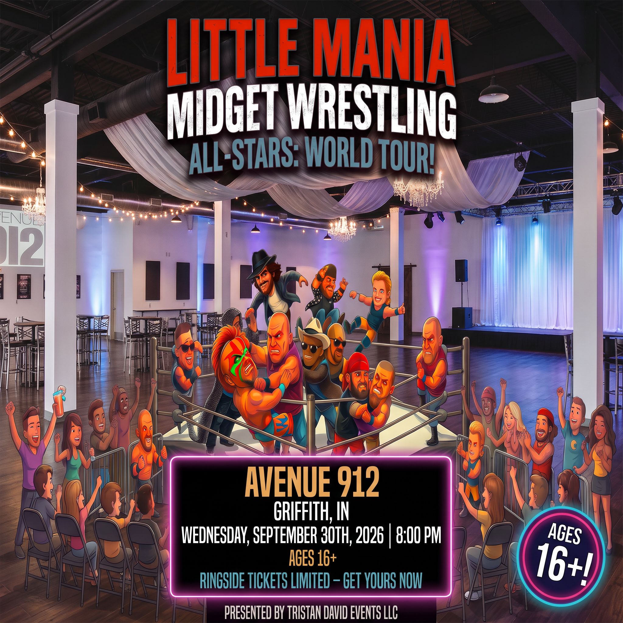 Little Mania: Wednesday, September 30th, 2026, at 8:00 PM at Avenue 912 in Griffith, IN!
