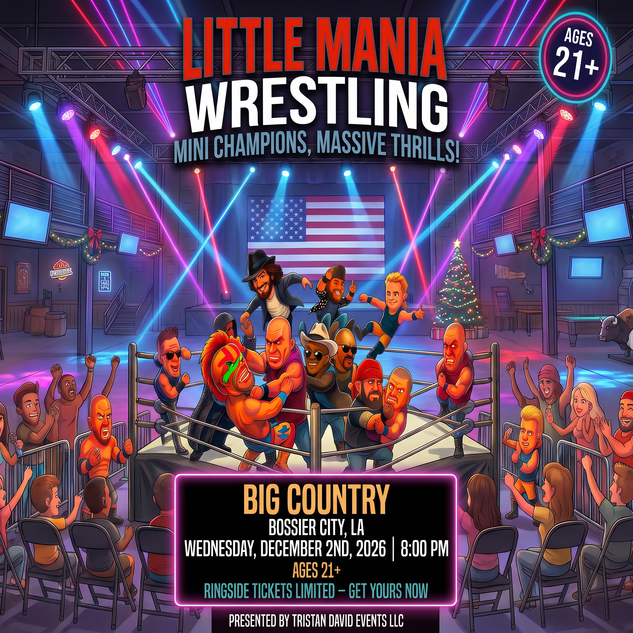 Little Mania: Wednesday, December 2nd, 2026, at 8:00 PM at Big Country in Bossier City, LA!
