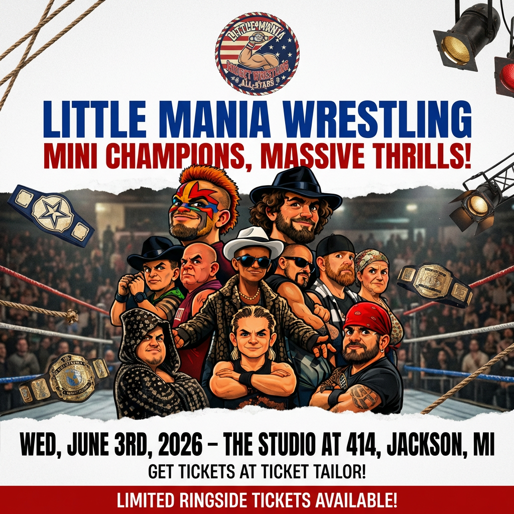 Little Mania: Wednesday, June 3rd, 2026, at 8:00 PM at The Studio at 414 in Lansing, MI!