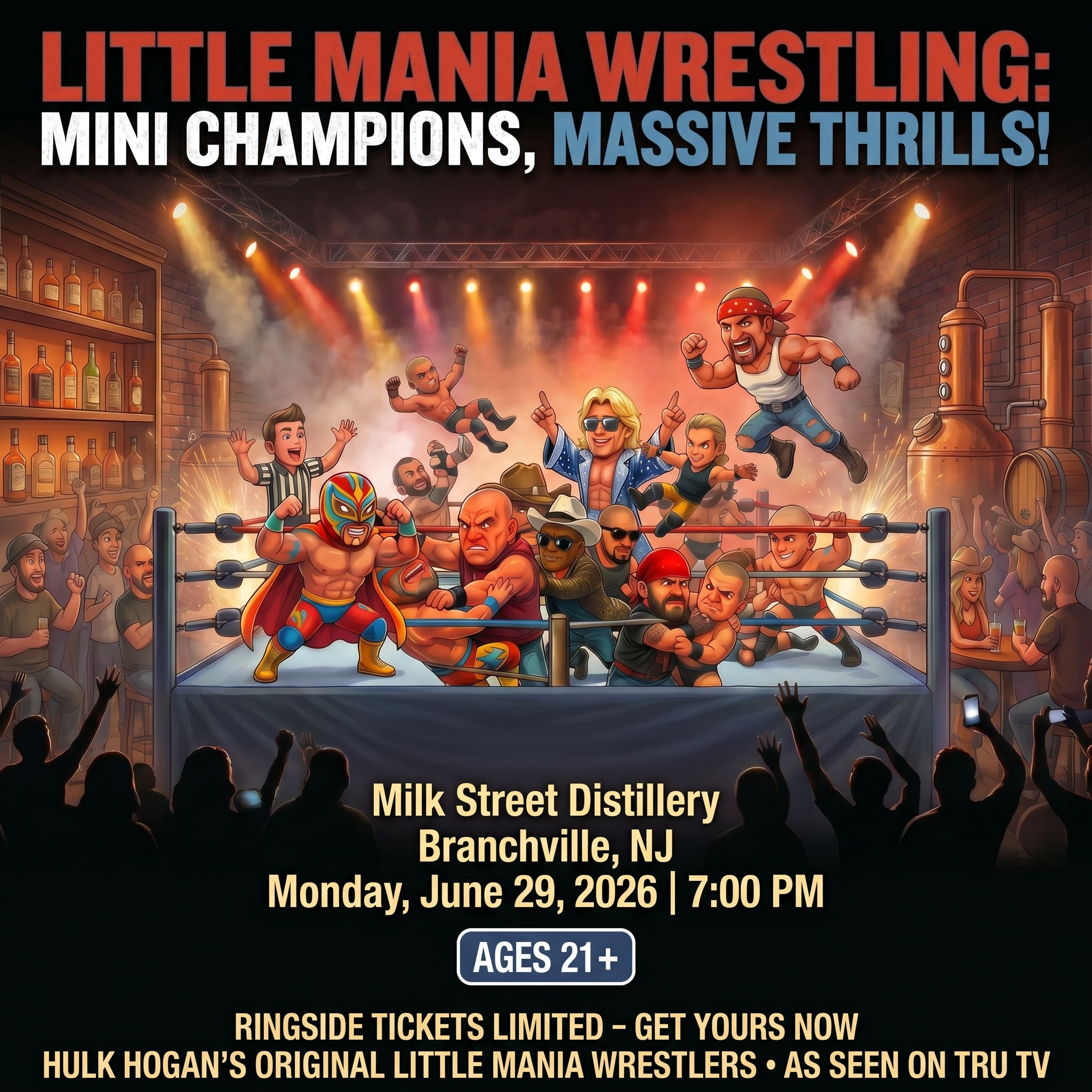 Little Mania: Monday, June 29th, 2026, at 7:00 PM at Milk Street Distillery in Branchville, NJ!