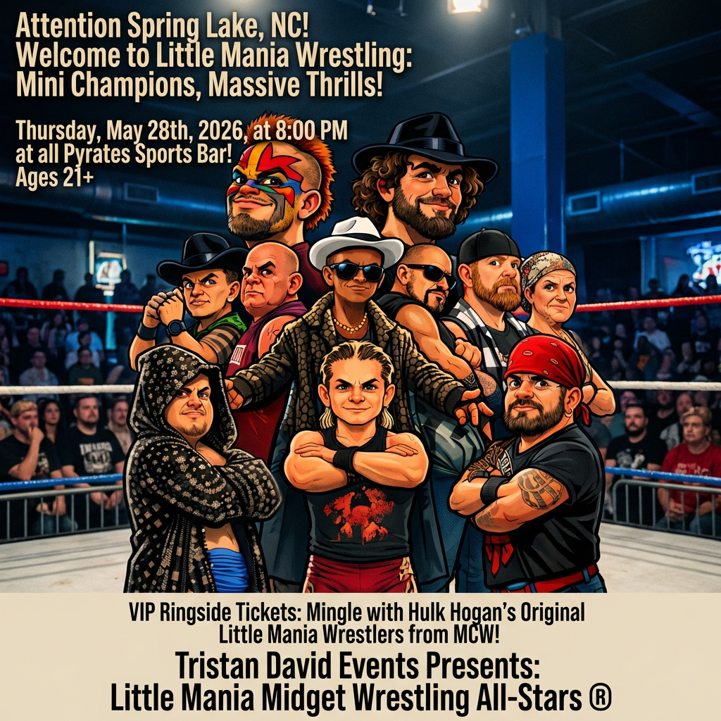 Little Mania: Thursday, May 28th, 2026, at 8:00 PM at Pyrates Sports Bar in Spring Lake, NC!
