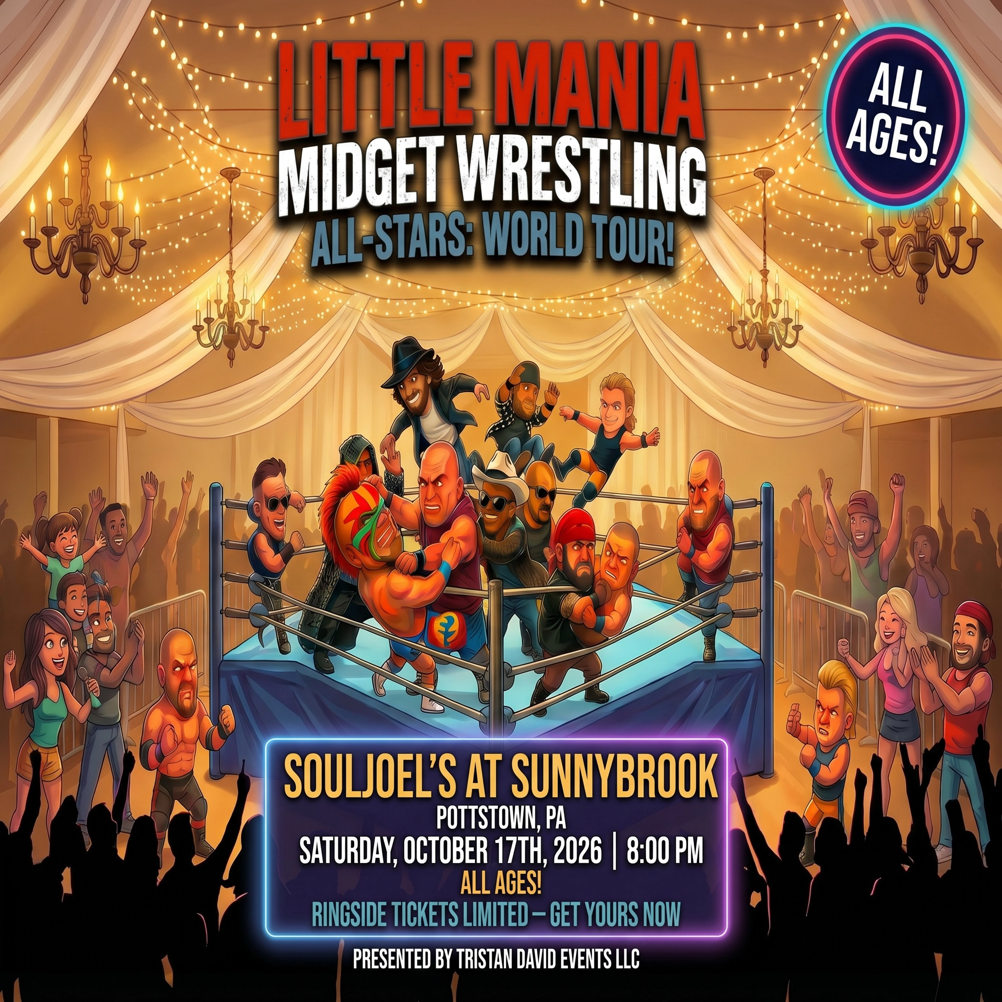 Little Mania: Saturday, October 17th, 2026, at 8:00 PM at SoulJoel's at SunnyBrook in Pottstown, PA!