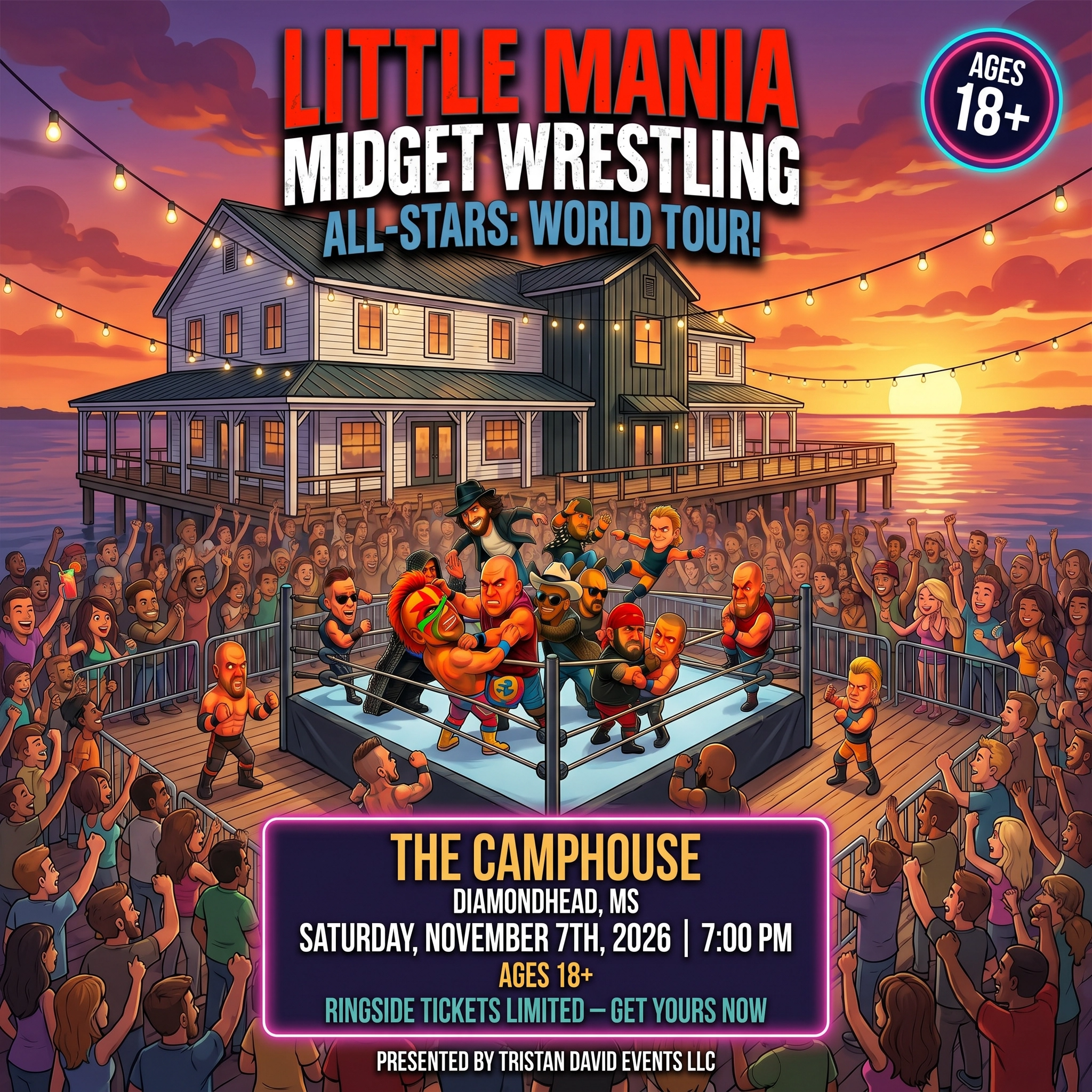 Little Mania: Saturday, November 7th, 2026, at 7:00 PM at The Camphouse in Diamondhead, MS!