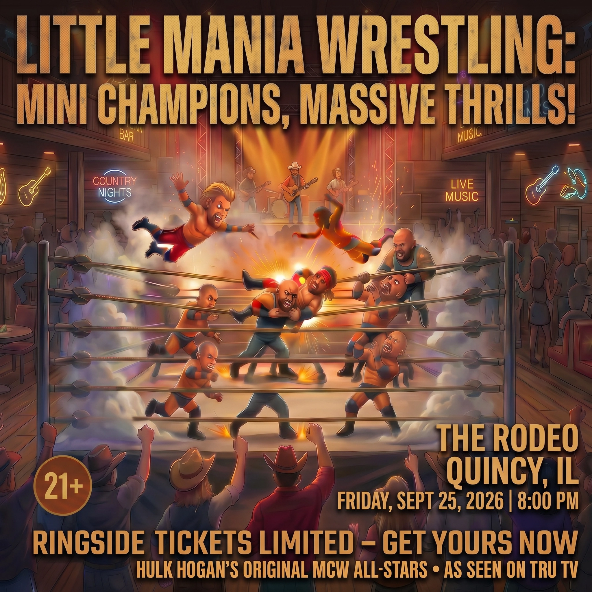 Little Mania: Friday, September 25th, 2026, at 8:00 PM at The Rodeo in Quincey, IL!