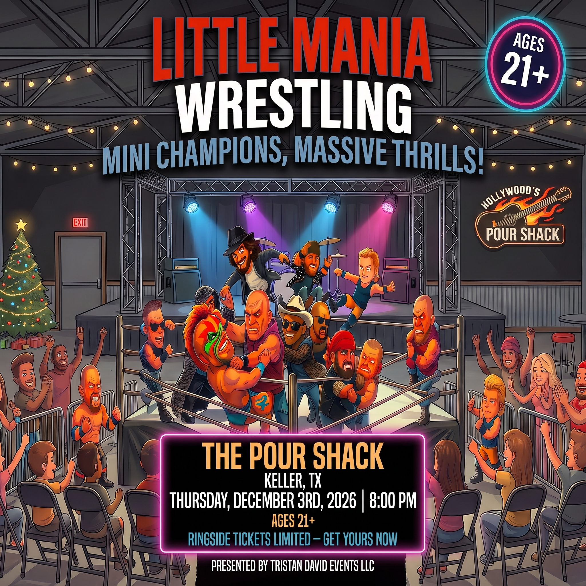 Little Mania: Thursday, December 3rd, 2026, at 8:00 PM at The Pour Shack in Keller, TX!