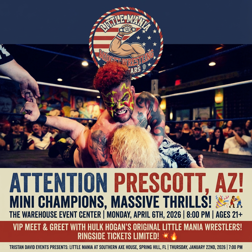 Little Mania: Monday, April 6th, 2026, at 8:00 PM at The Warehouse Event Center in Prescott, AZ!