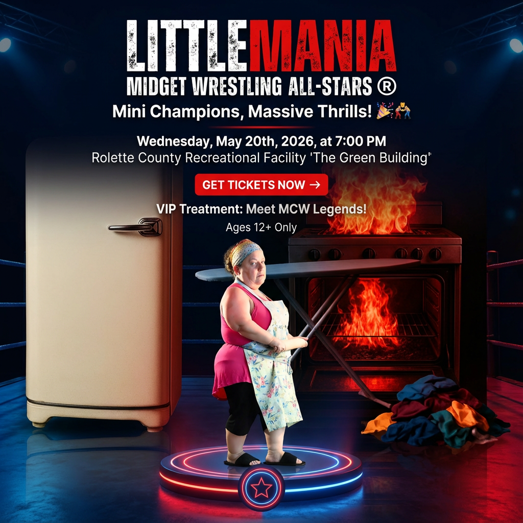 Little Mania: Wednesday, May 20th, 2026, at 7:00 PM at Rolette County Recreational Facility in St. John, ND!