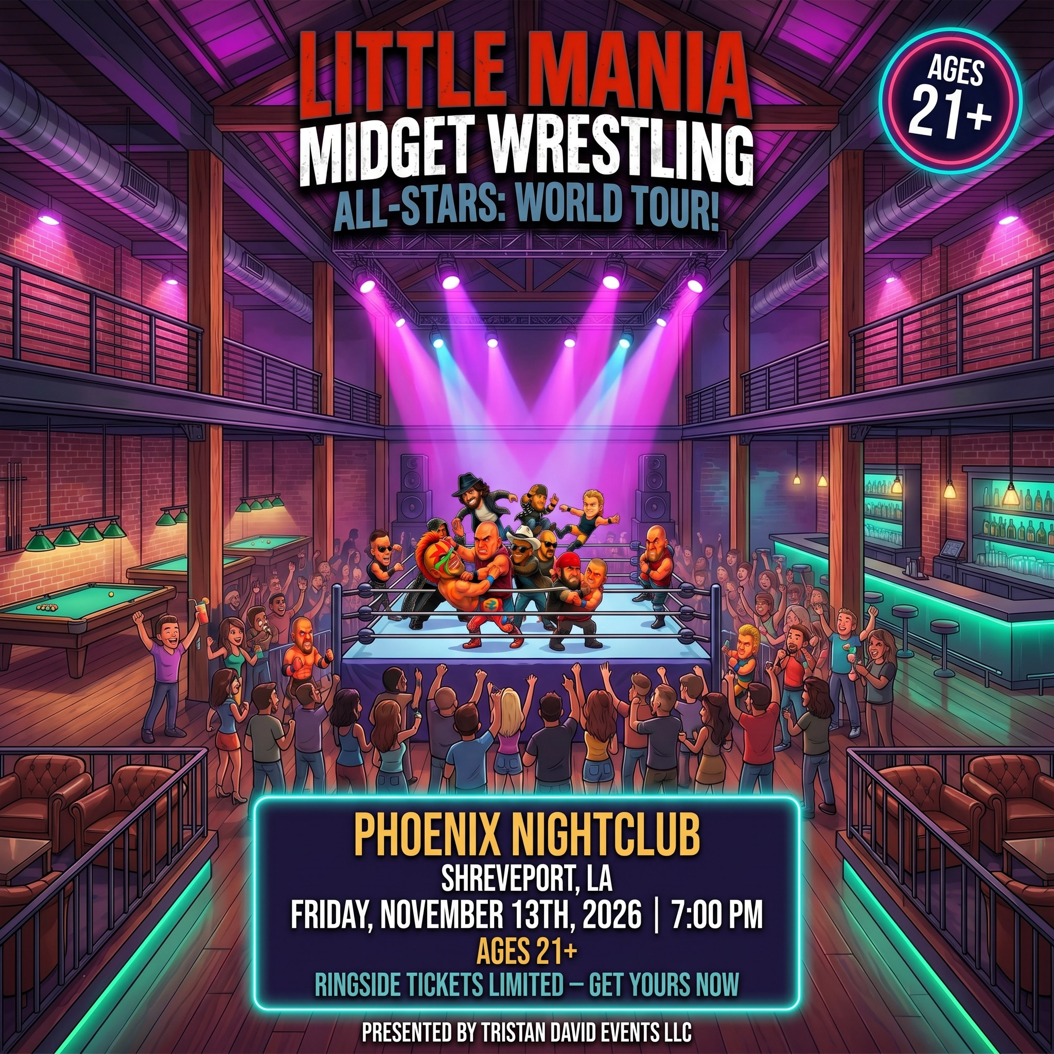Little Mania: Friday, November 13th, 2026, at 7:00 PM at Phoenix Nightclub in Shreveport, LA!