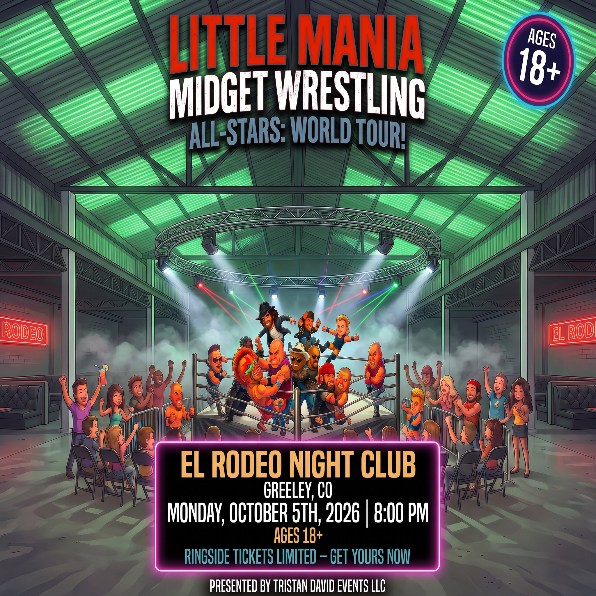 Little Mania: Monday, October 5th, 2026, at 8:00 PM at El Rodeo Night Club in Greeley, CO!