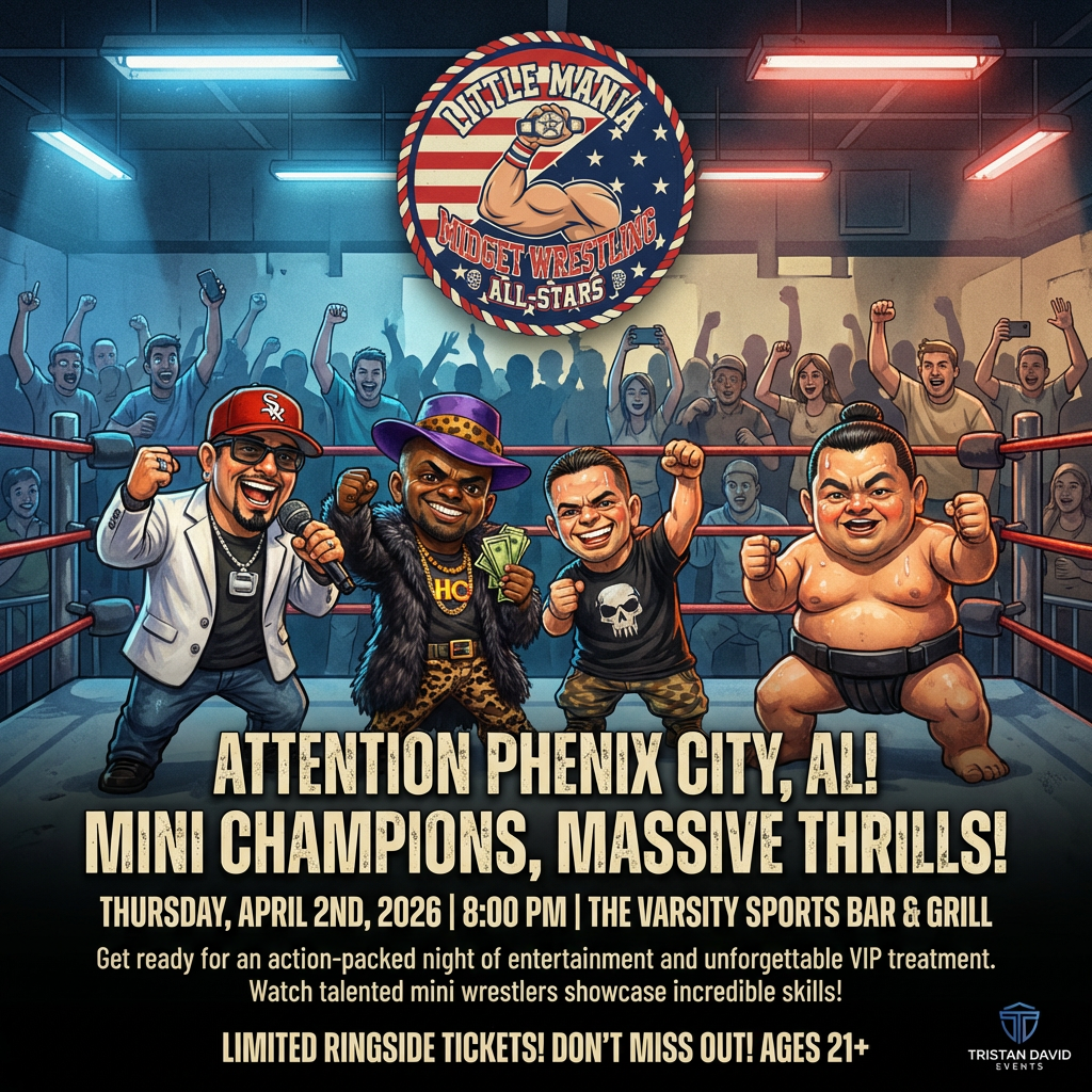 Little Mania: Thursday, April 2nd, 2026, at 8:00 PM at The Varsity Sports Bar & Grill in Phenix City, AL!