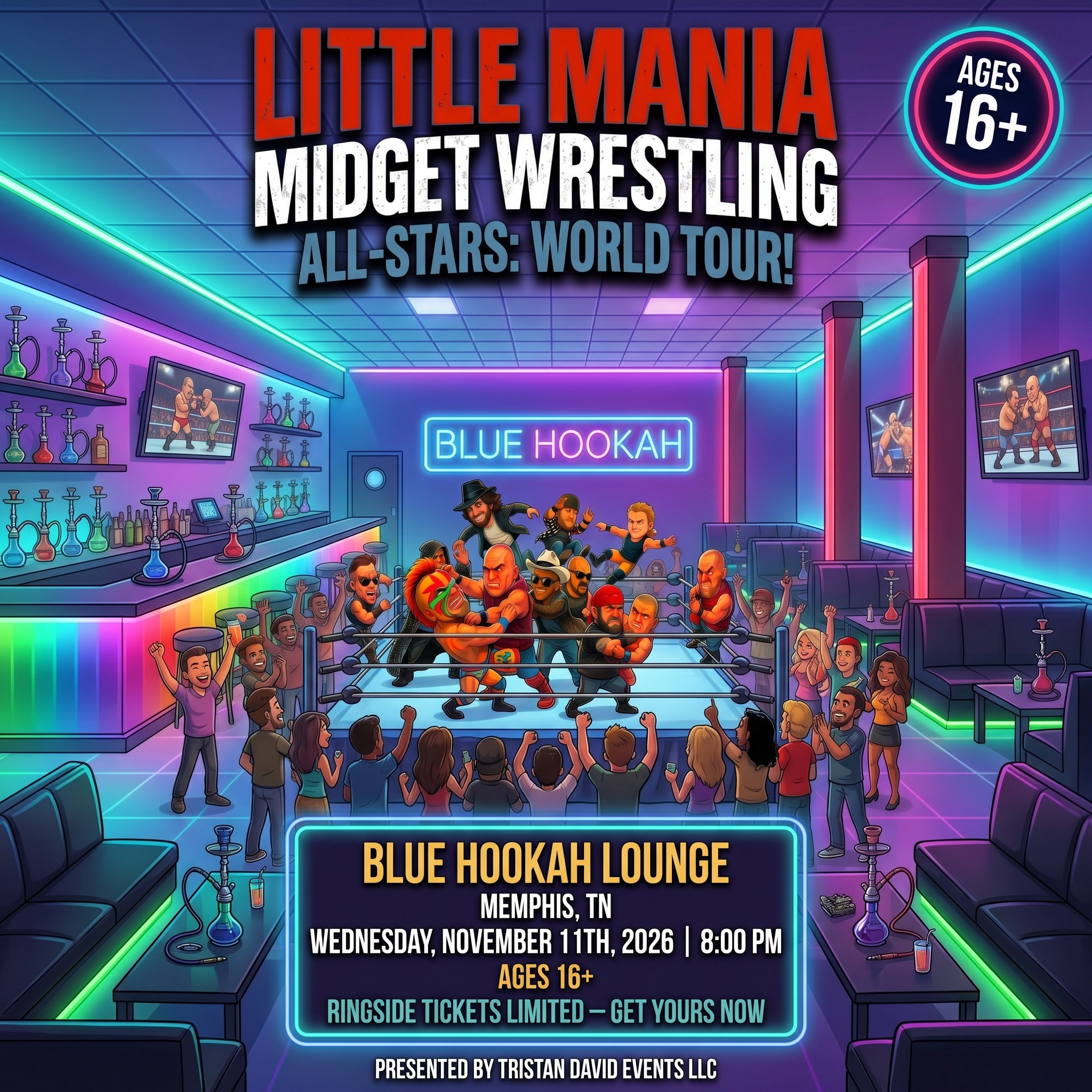 Little Mania: Wednesday, November 11th, 2026, at 8:00 PM at Blue Hookah Lounge in Memphis, TN!