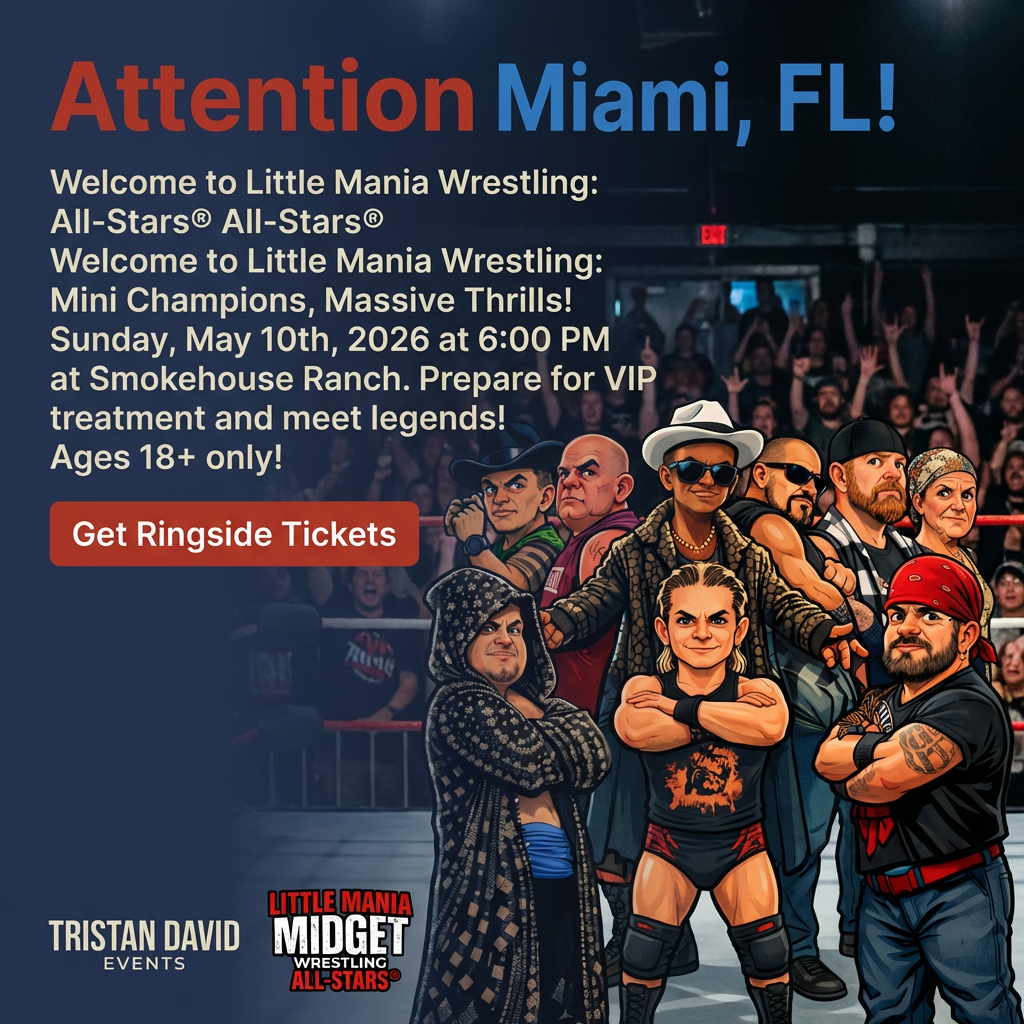 Little Mania: Sunday, May 10th, 2026, at 6:00 PM at Smokehouse Ranch in Miami, FL!