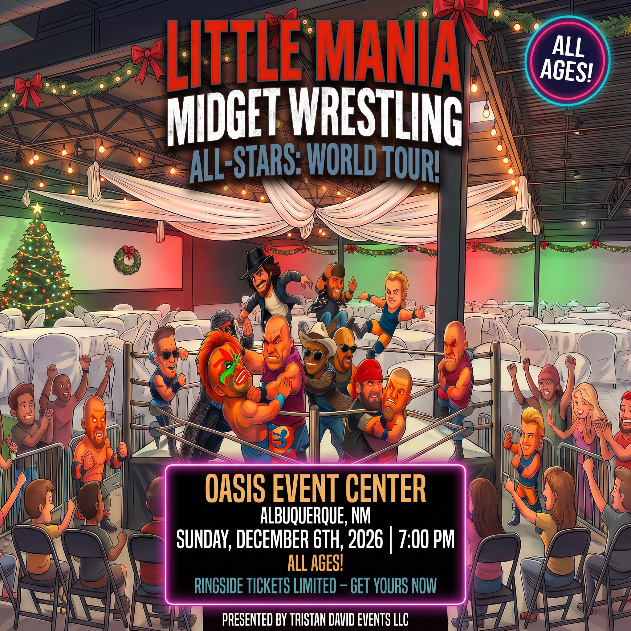 Little Mania: Sunday, December 6th, 2026, at 7:00 PM at Oasis Event Center NM in Albuquerque, NM!