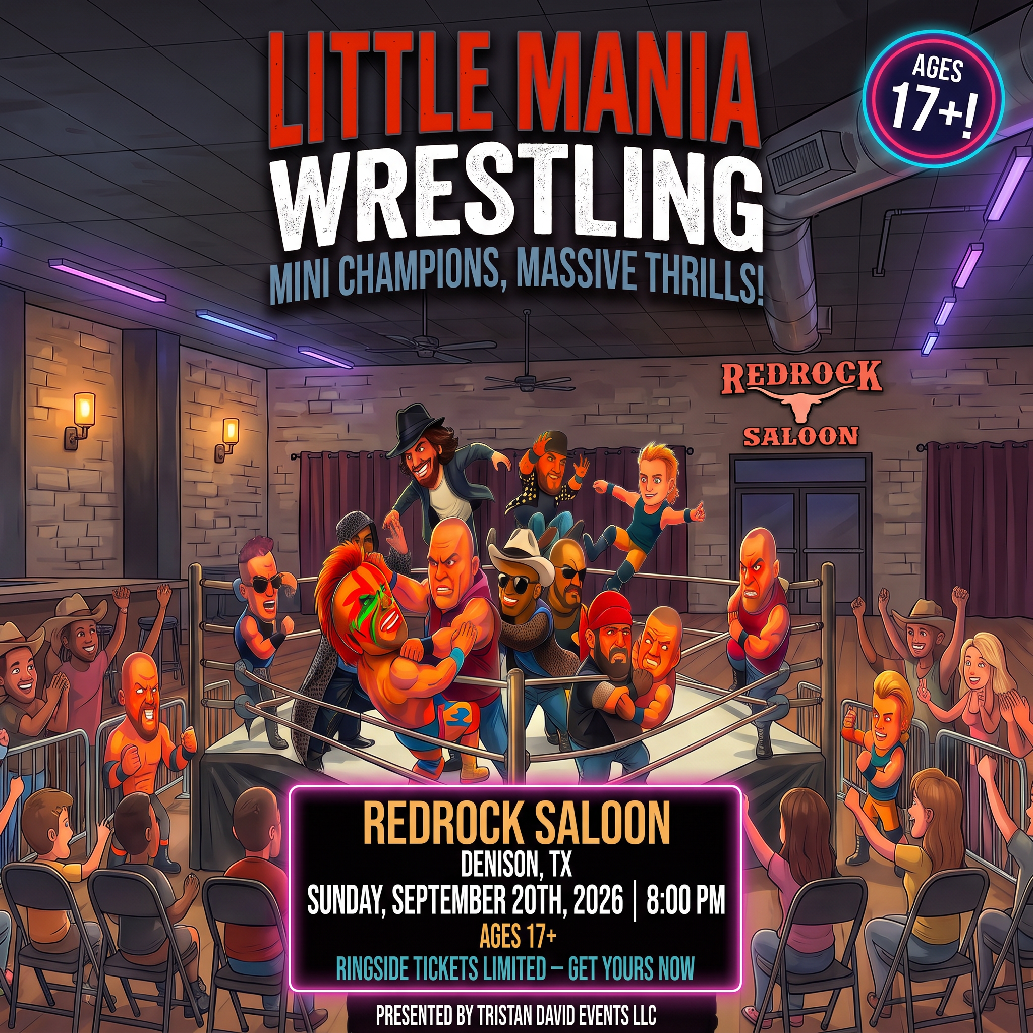 Little Mania: Sunday, September 20th, 2026, at 8:00 PM at RedRock Saloon in Denison, TX!