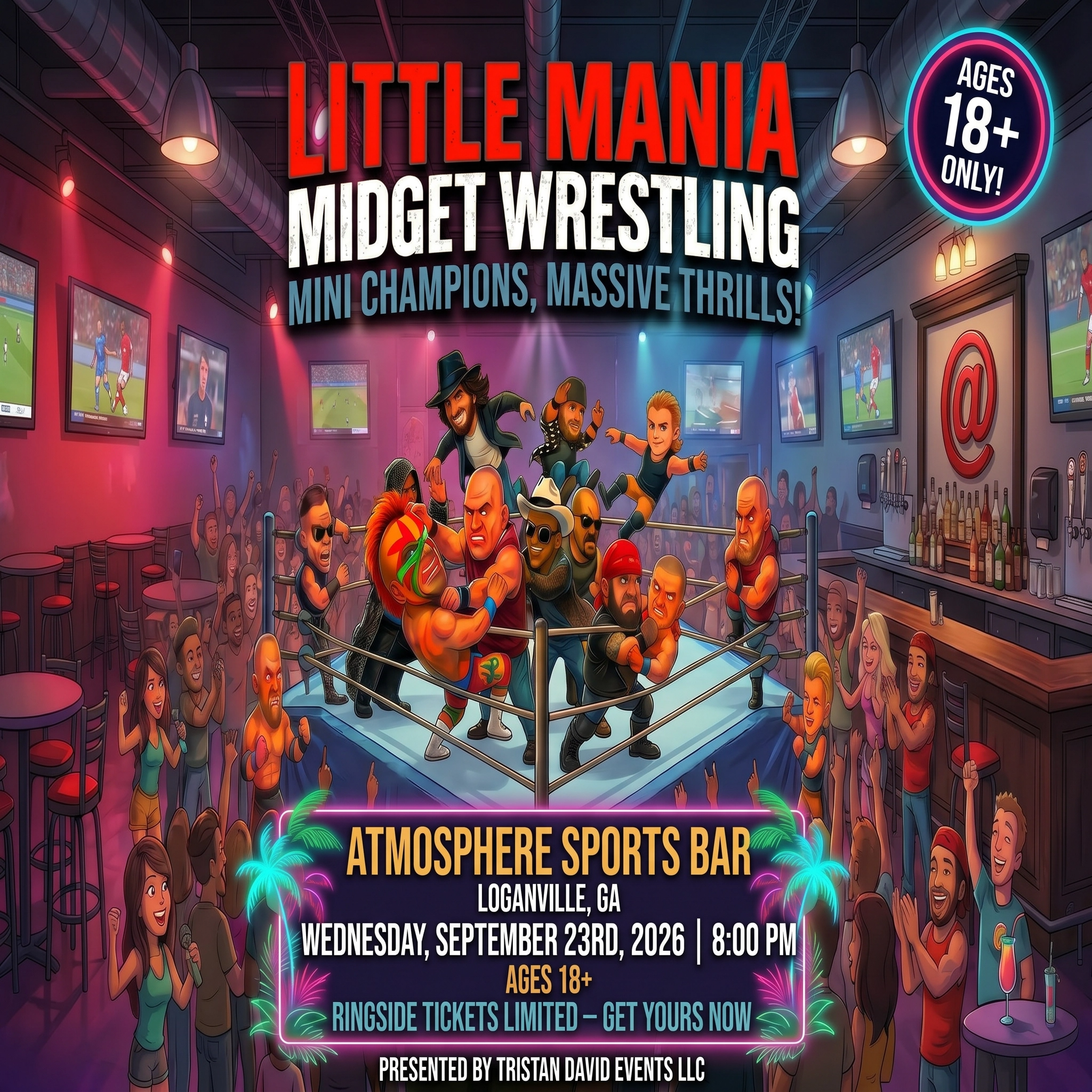 Little Mania: Wednesday, September 23rd, 2026, at 8:00 PM at Atmosphere Sports Bar in Loganville, GA!