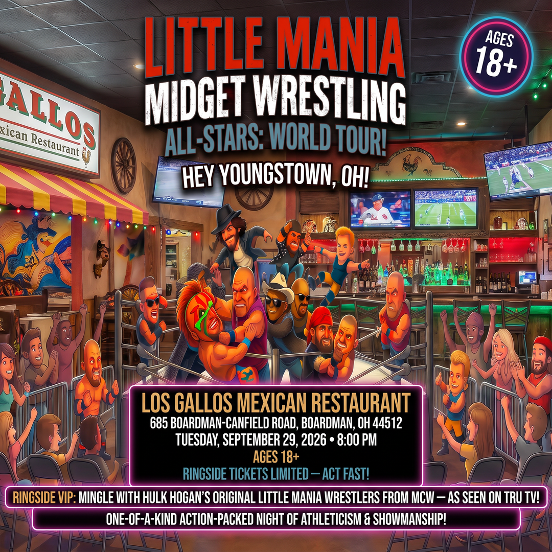 Little Mania: Tuesday, September 29th, 2026, at 8:00 PM at Los Gallos Mexican Restaurant in Youngstown, OH!