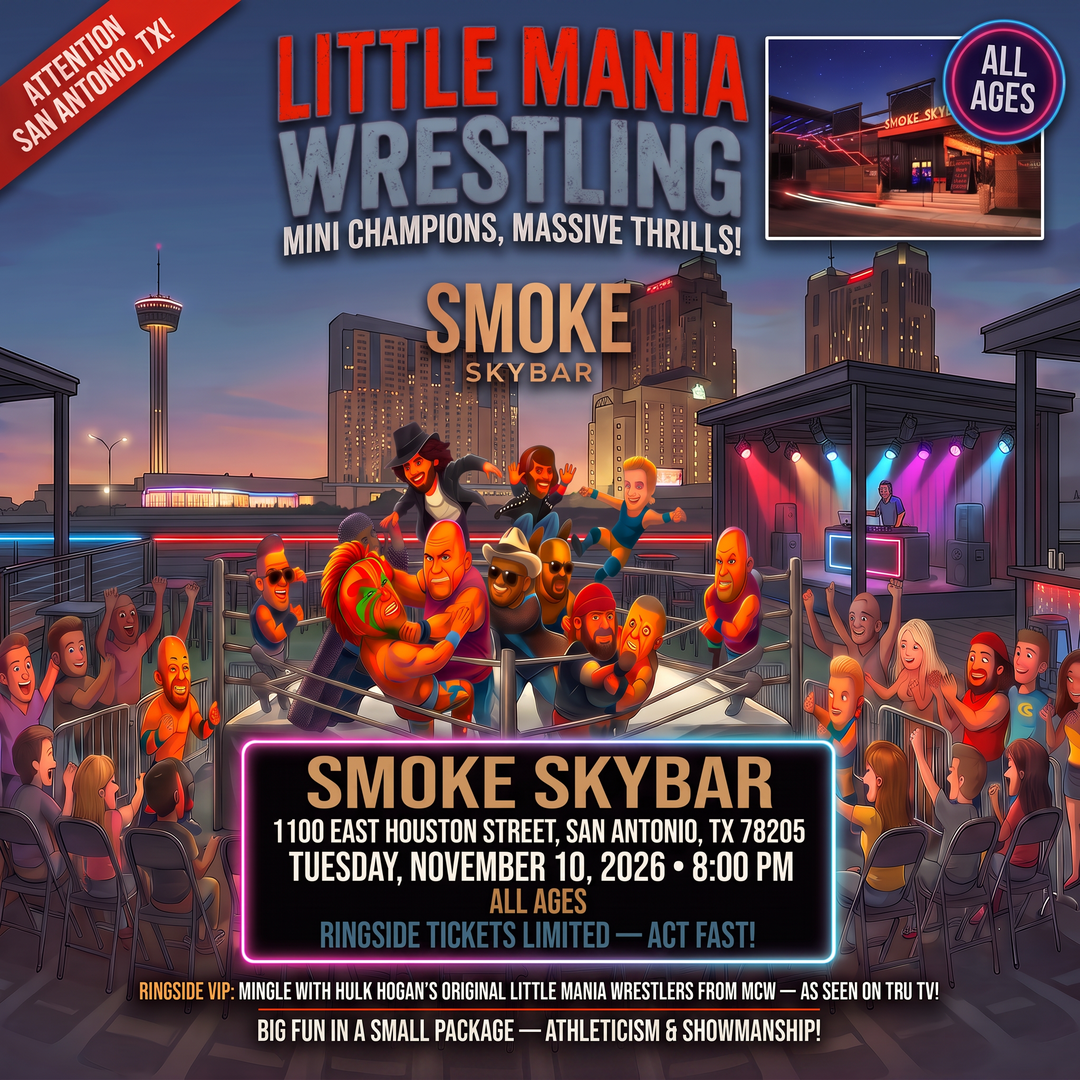 Little Mania: Tuesday, November 10th, 2026, at 8:00 PM at Smoke Skybar in San Antonio, TX!