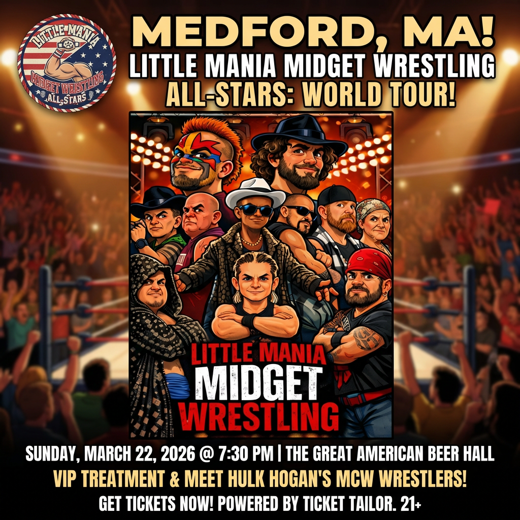 Little Mania: Sunday, March 22, 2026, at 7:30 PM at The Great American Beer Hall in Medford, MA!