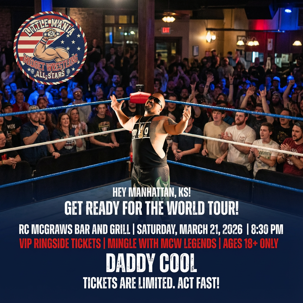 Little Mania: Saturday, March 21, 2026, at 8:30 PM at RC McGraws Bar and Grill in Manhattan, KS!