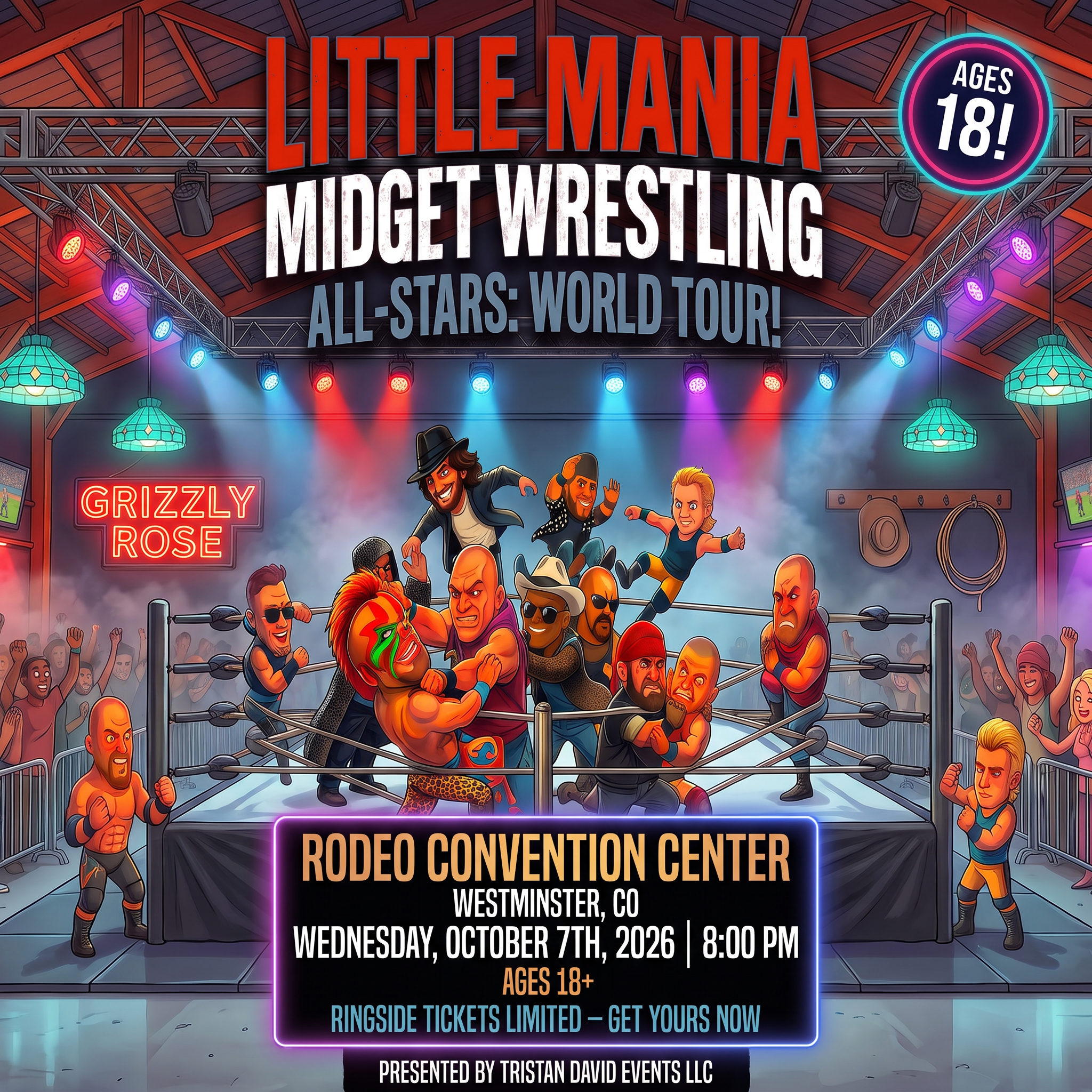 Little Mania: Wednesday, October 7th, 2026, at 8:00 PM at Rodeo Convention Center in Westminster, CO!
