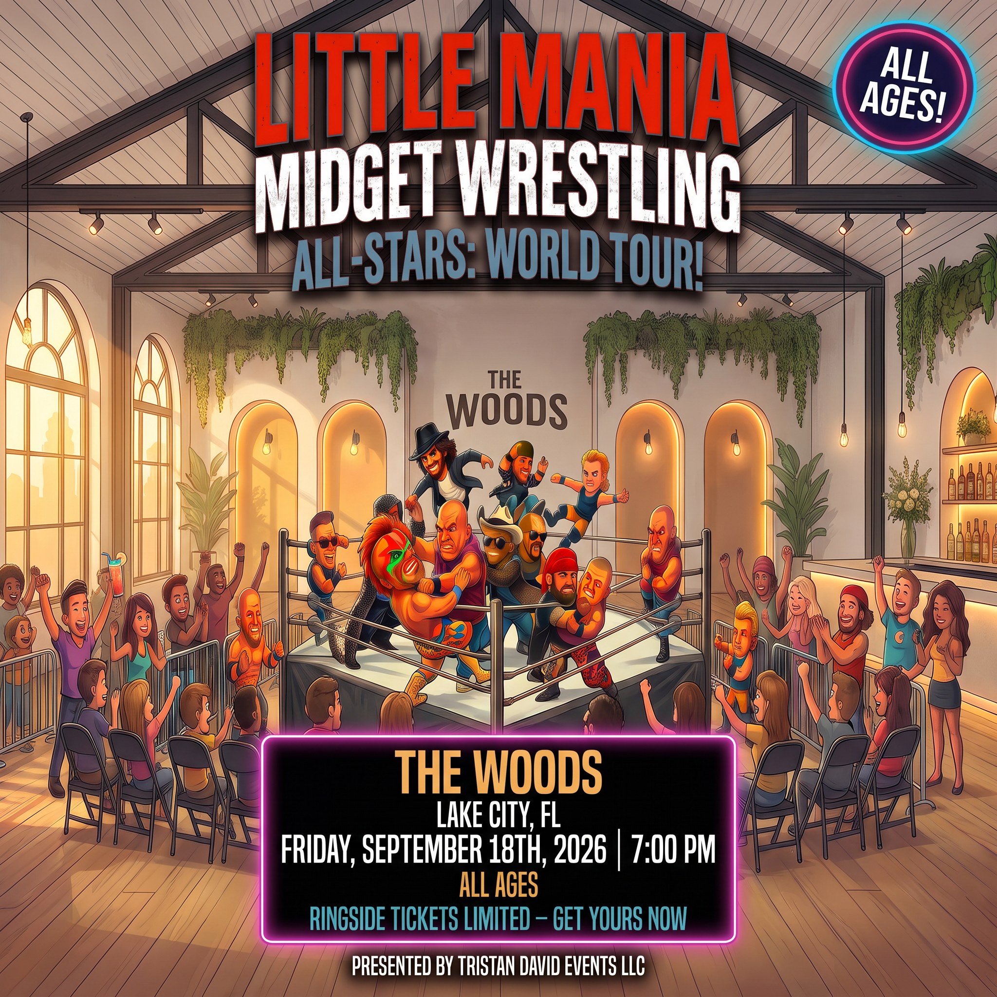 Little Mania: Friday, September 18th, 2026, at 7:00 PM at The Woods FL in Lake City, FL!