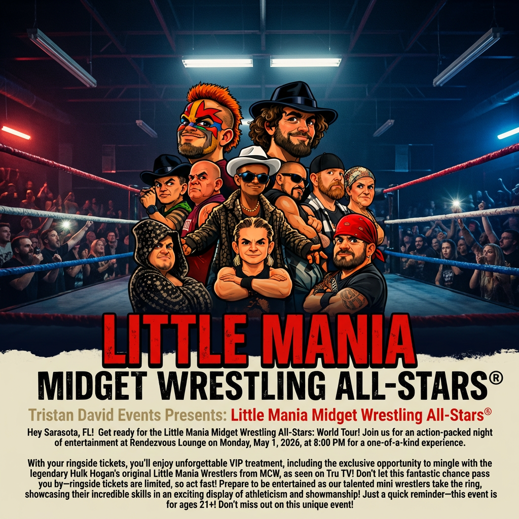Little Mania: Friday, May 1st, 2026, at 8:00 PM at Rendezvous Lounge in Sarasota, FL!
