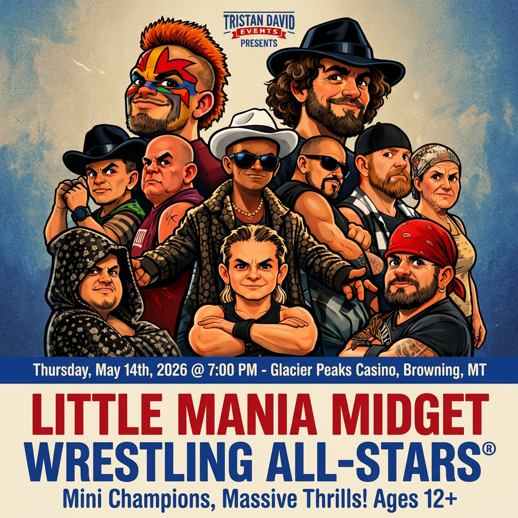 Little Mania: Thursday, May 14th, 2026, at 7:00 PM at Glacier Peaks Casino in Browning, MT!