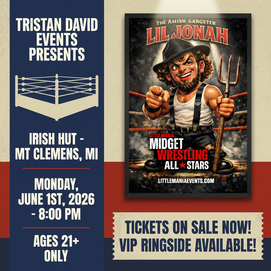 Little Mania: Monday, June 1st, 2026, at 7:30 PM at Irish Hut in Mt Clemens, MI!
