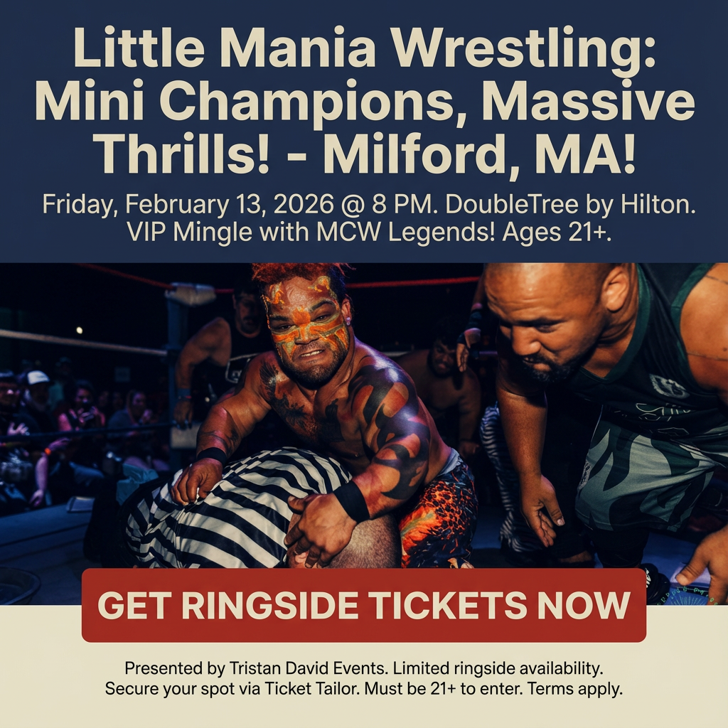 Little Mania: Friday, February 13th, 2026, at 8:00 PM at DoubleTree by Hilton Hotel Boston - Milford, MA!