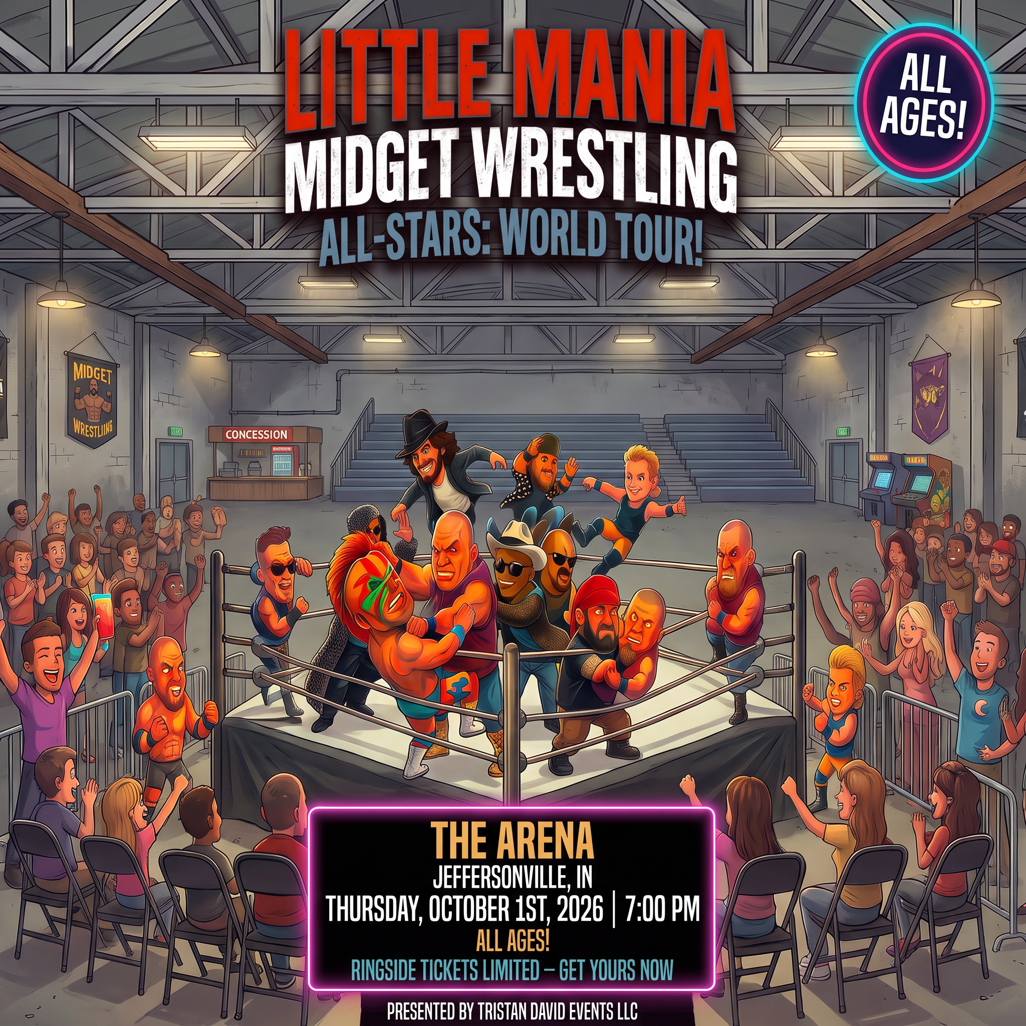 Little Mania: Thursday, October 1st, 2026, at 7:00 PM at The ArenA in Jeffersonville, IN!