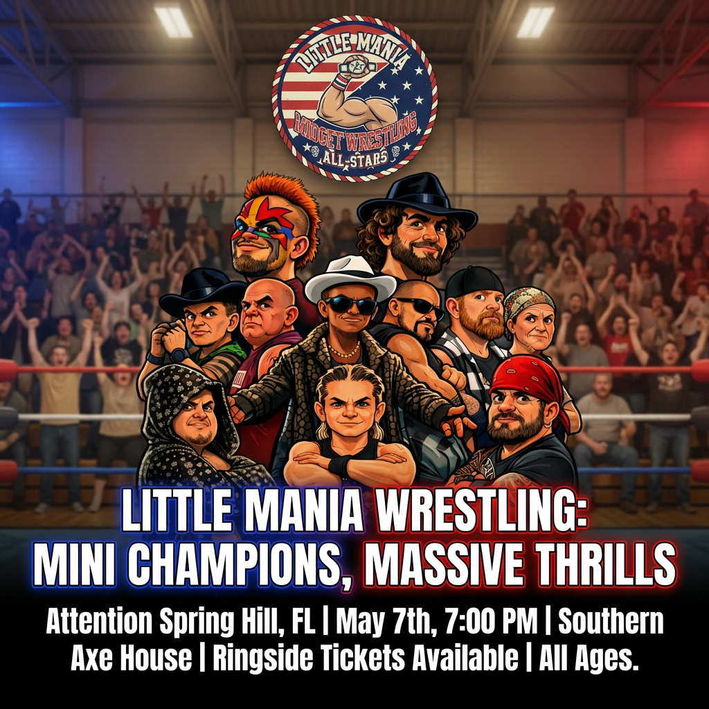 Little Mania: Thursday, May 7th, 2026, at 7:00 PM at Southern Axe House in Spring Hill, FL!