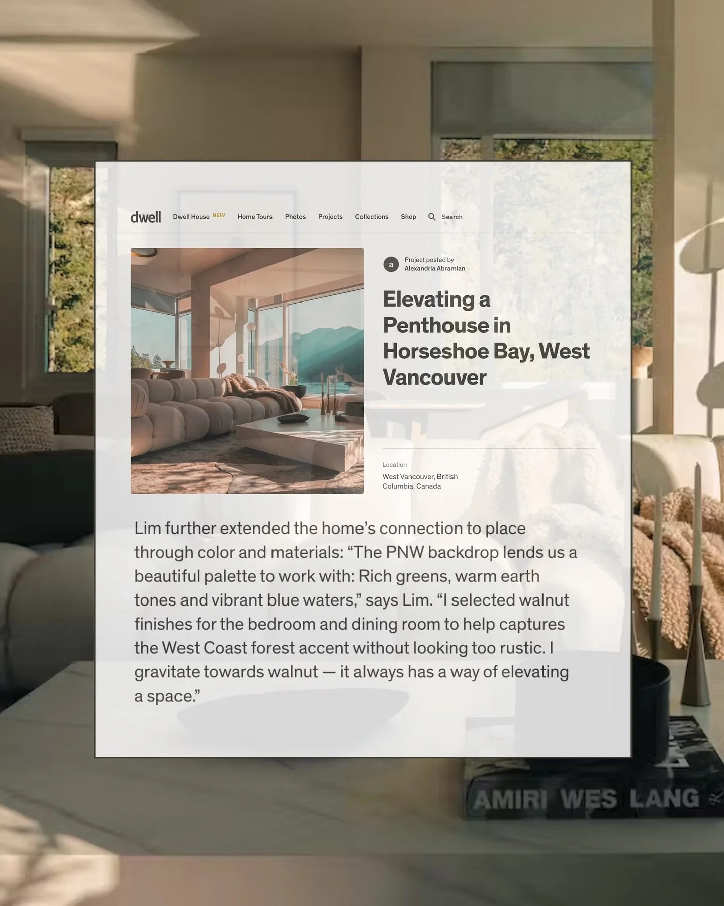 Delighted to start the new year by sharing the Horseshoe Bay Residence published on @dwellmagazine Furnished with @roveconcepts Photography by @kevinlamxcd