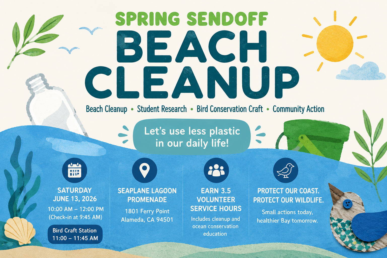 June 13 Spring Sendoff: A Youth Day of Research, Cleanup &amp; Conservation