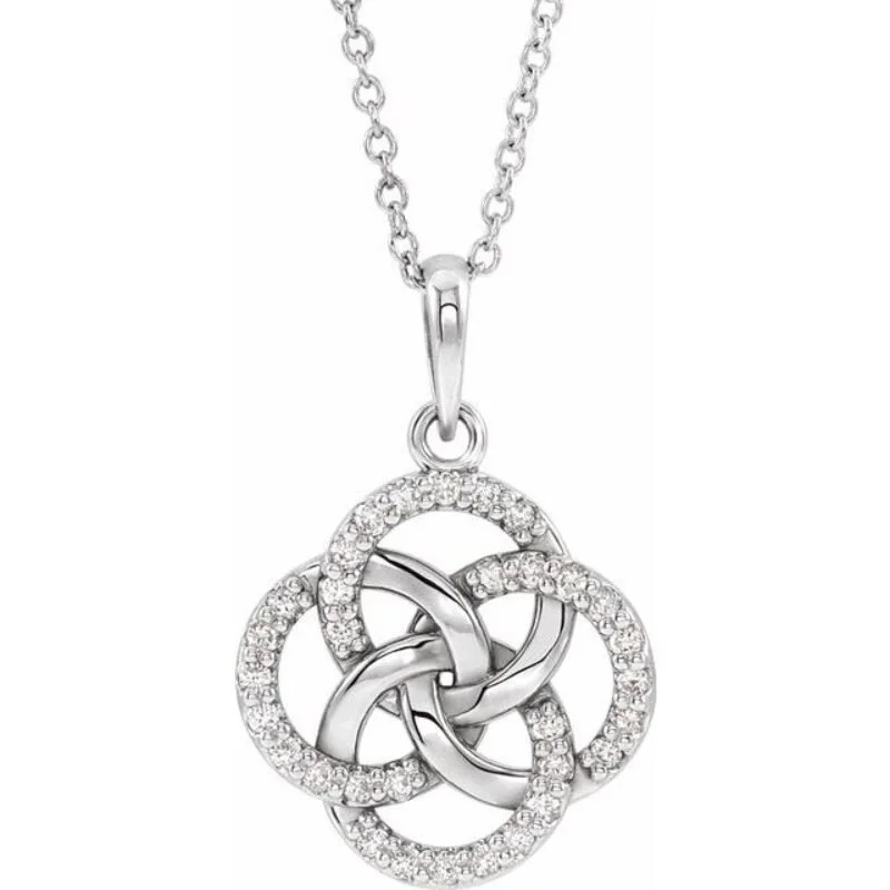14K GOLD DIAMOND CELTIC NECKLACE — Forge Jewelry Works