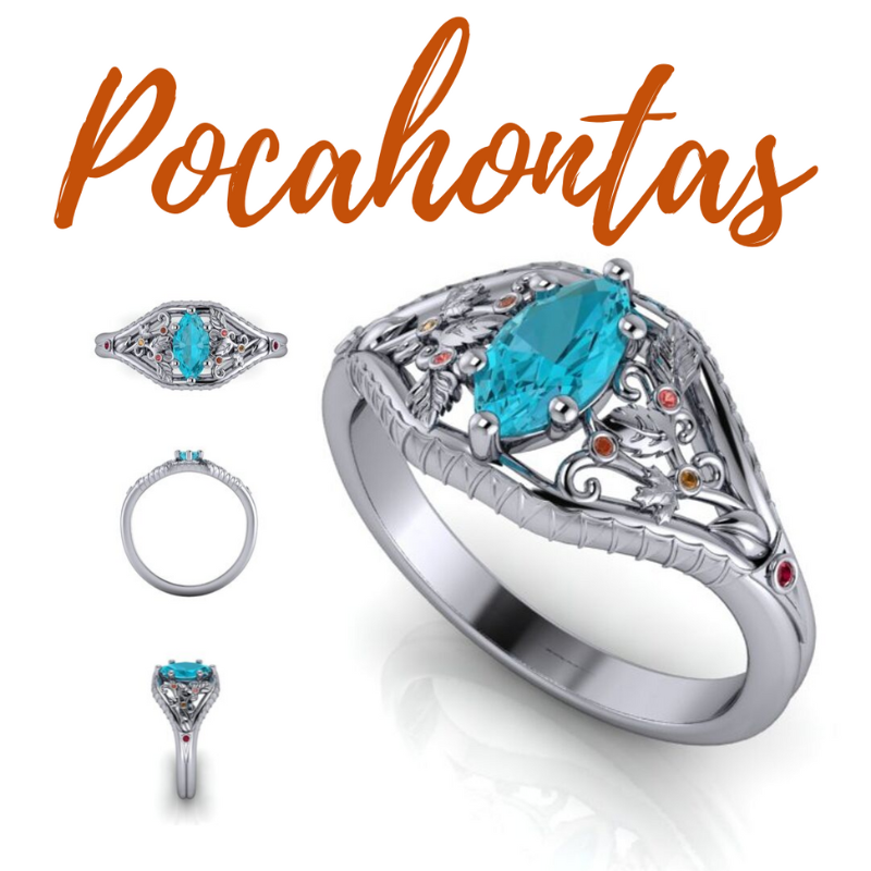Pocahontas Engagement Ring Enchanted Disney Fine Jewelry Sterling