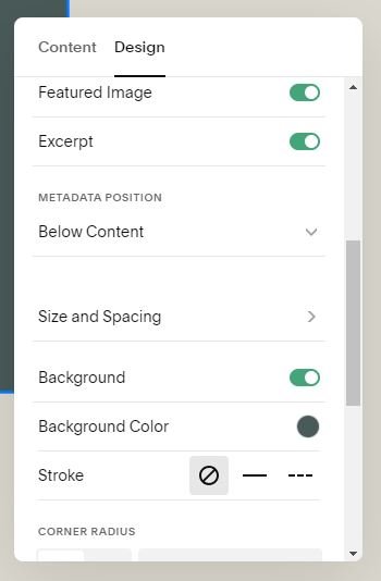 Design tab edit options features
